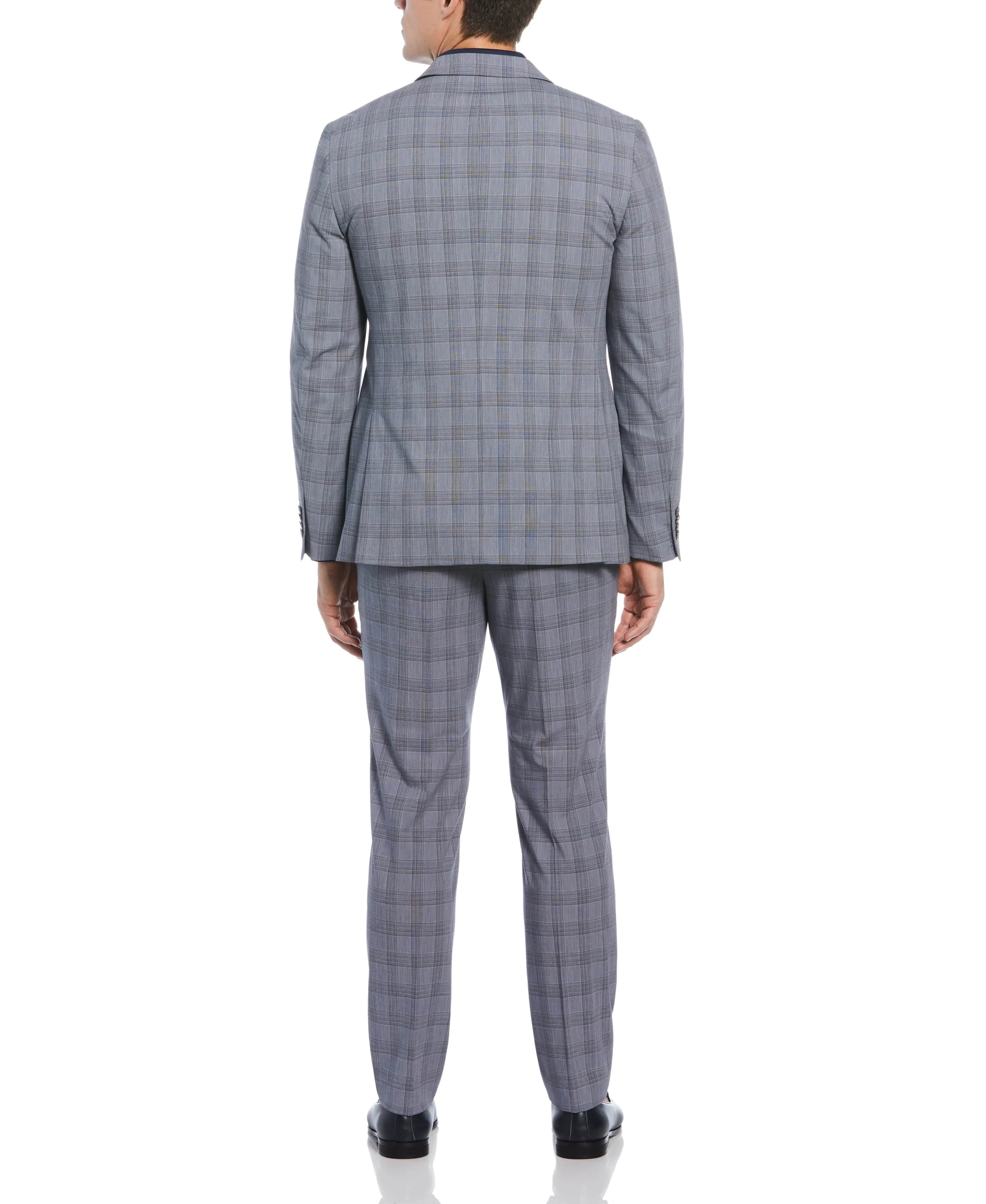 Slim Fit Navy Plaid Suit sold by Perry Ellis product image thumbnail 2