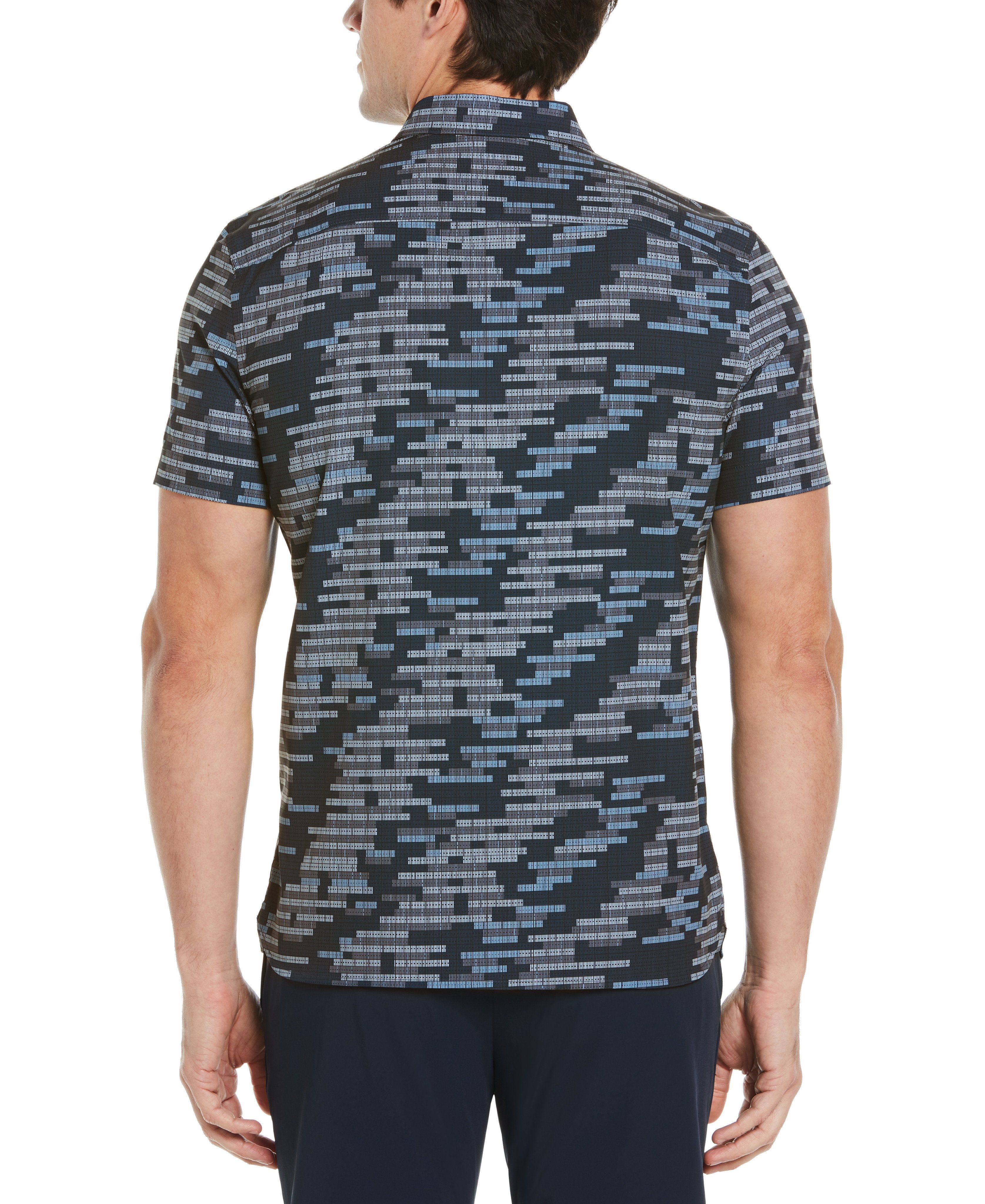 Total Stretch Slim Fit Graphic Print Shirt sold by Perry Ellis product image thumbnail 2