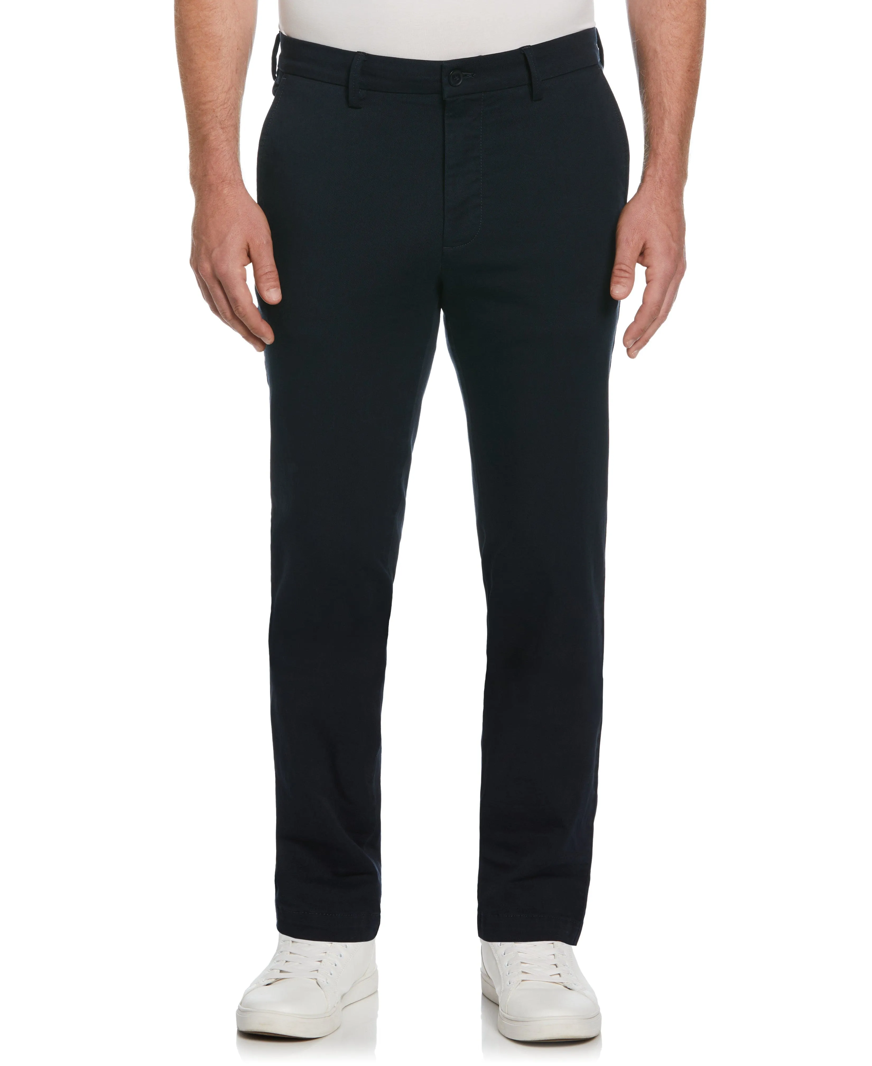 Slim Fit Dyed Solid Twill Chino Pant sold by Perry Ellis