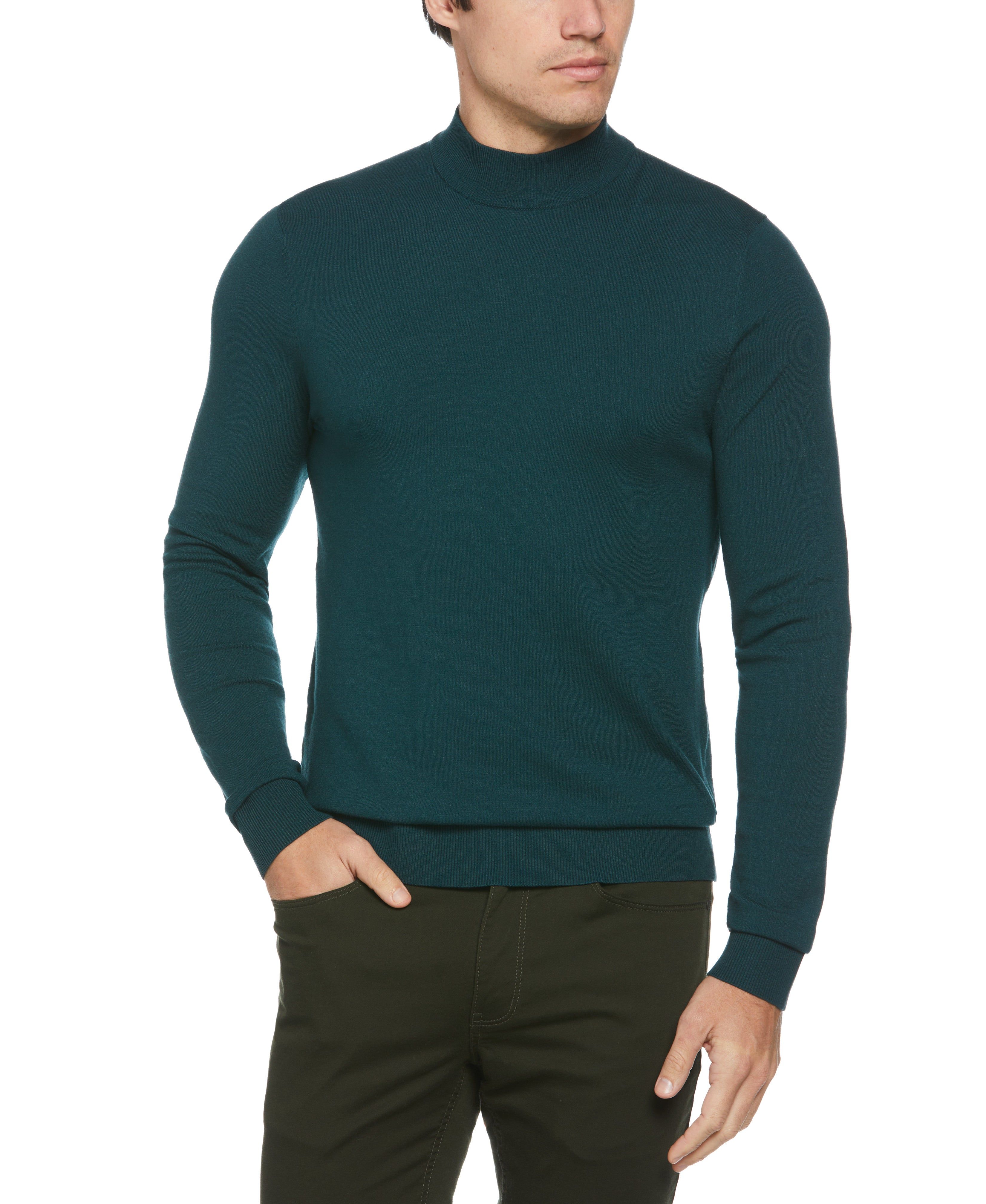 Tech Mock Neck Pullover Sweater sold by Perry Ellis