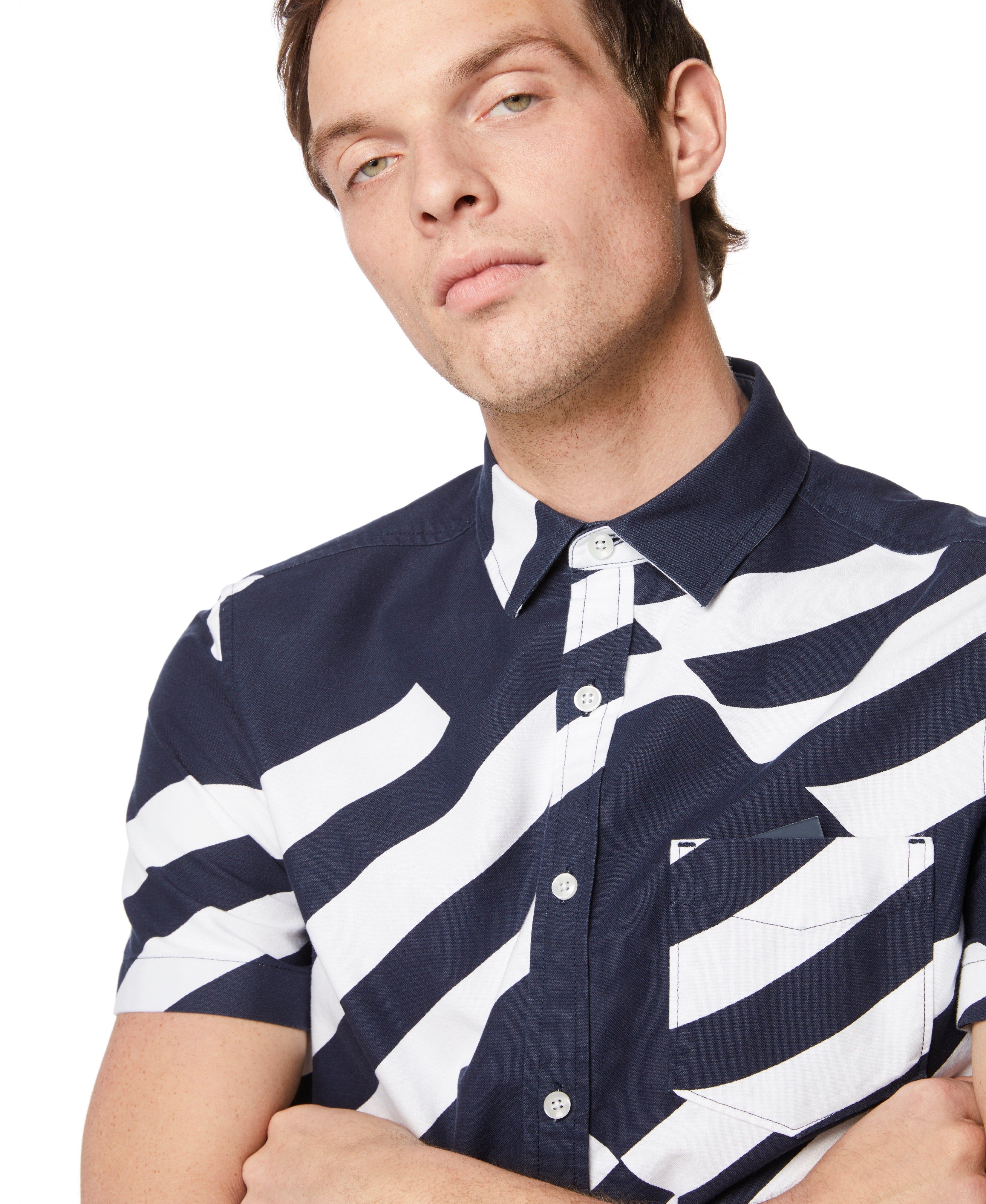 Flag Print Shirt sold by Perry Ellis product image thumbnail 3