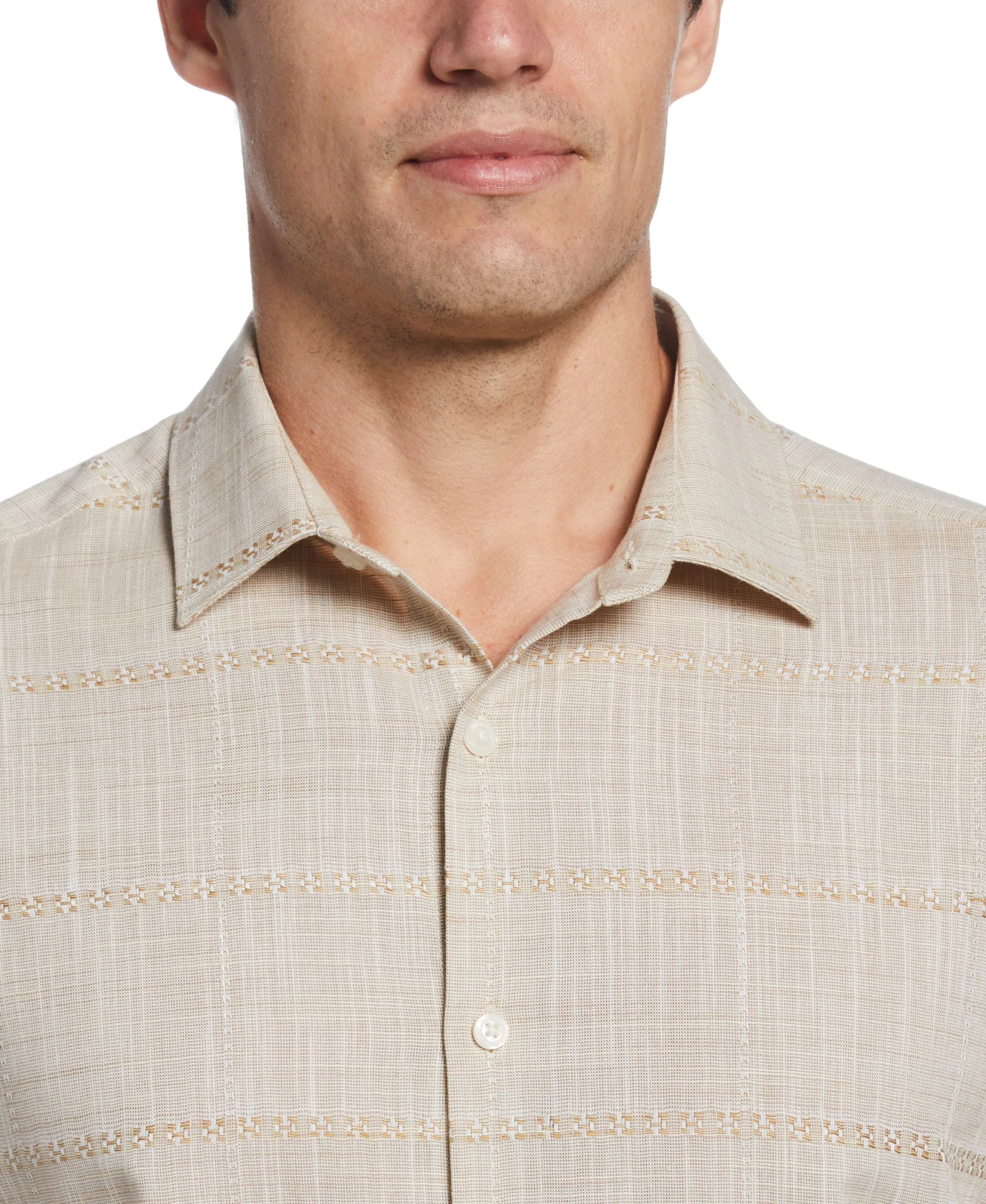 Cotton Slub Plaid Shirt sold by Perry Ellis product image thumbnail 3