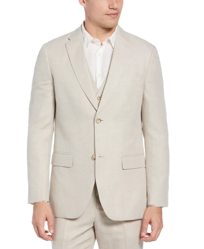 Linen Blend Herringbone Suit Jacket sold by Perry Ellis