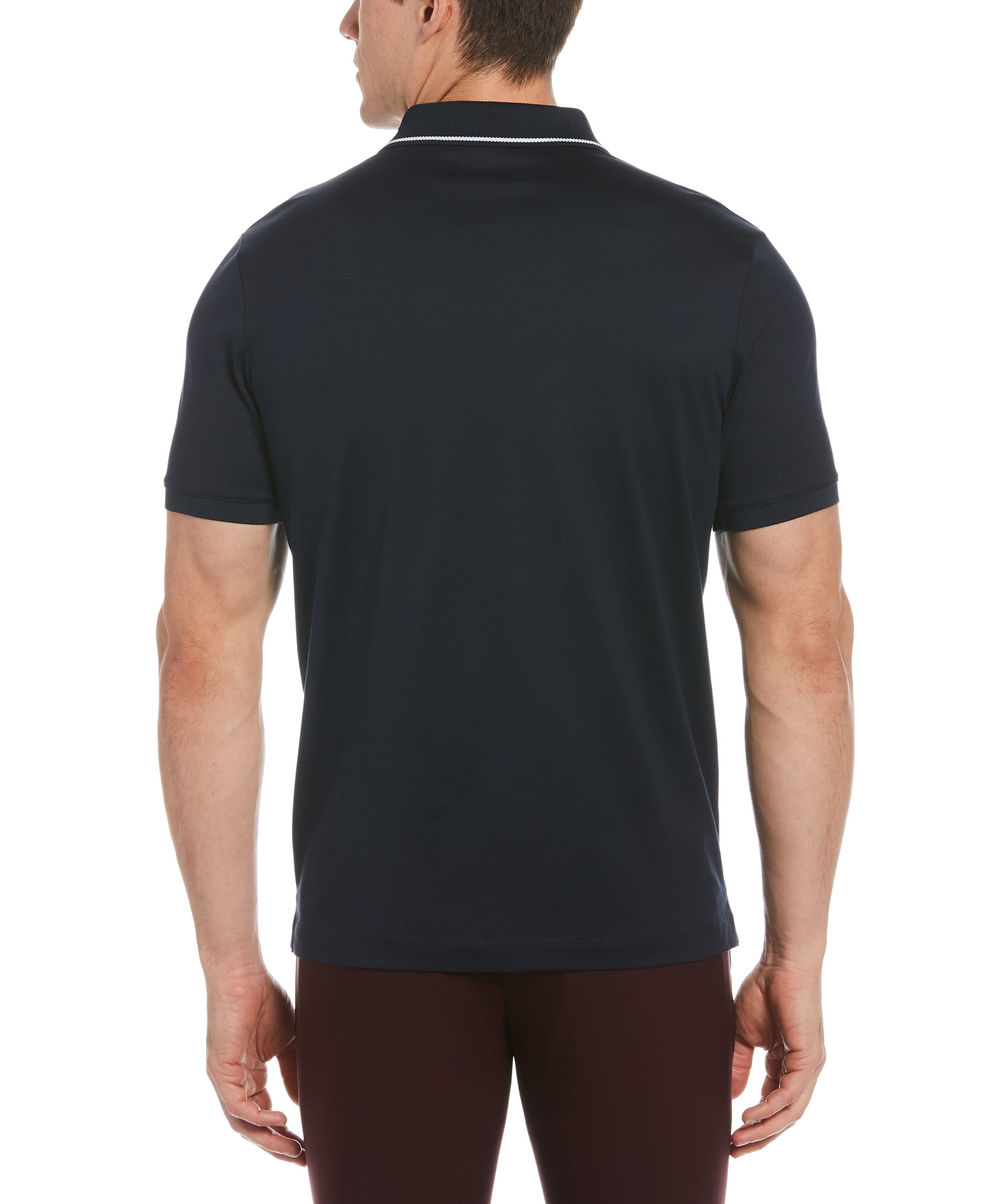 Slim Fit Mercerized Cotton Knit Collar Polo sold by Perry Ellis product image thumbnail 2