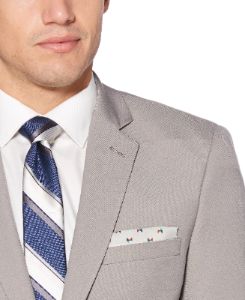 2 Piece Slim Fit Solid Beige Suit sold by Perry Ellis