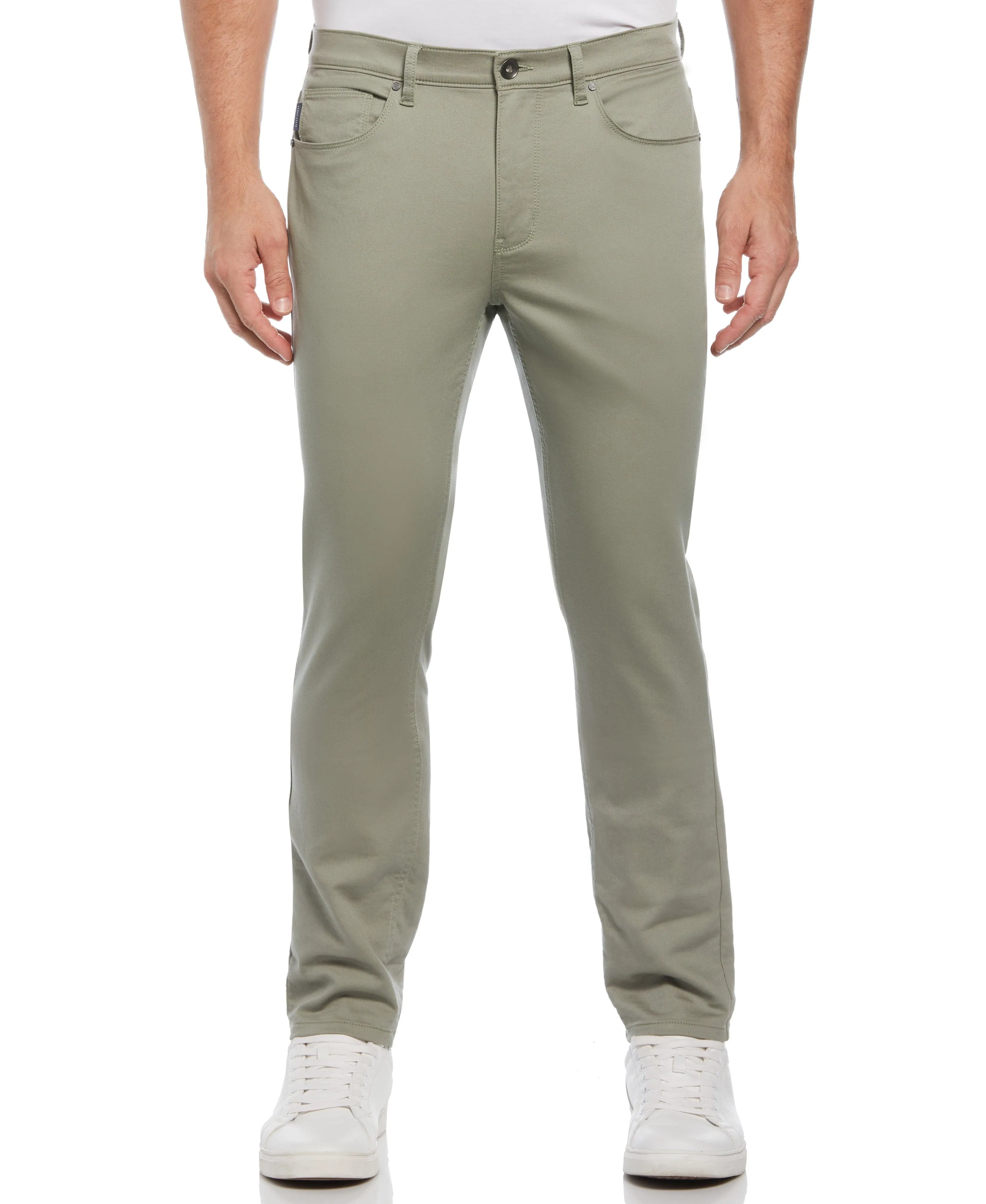 Skinny Fit Anywhere Five Pocket Pant sold by Perry Ellis