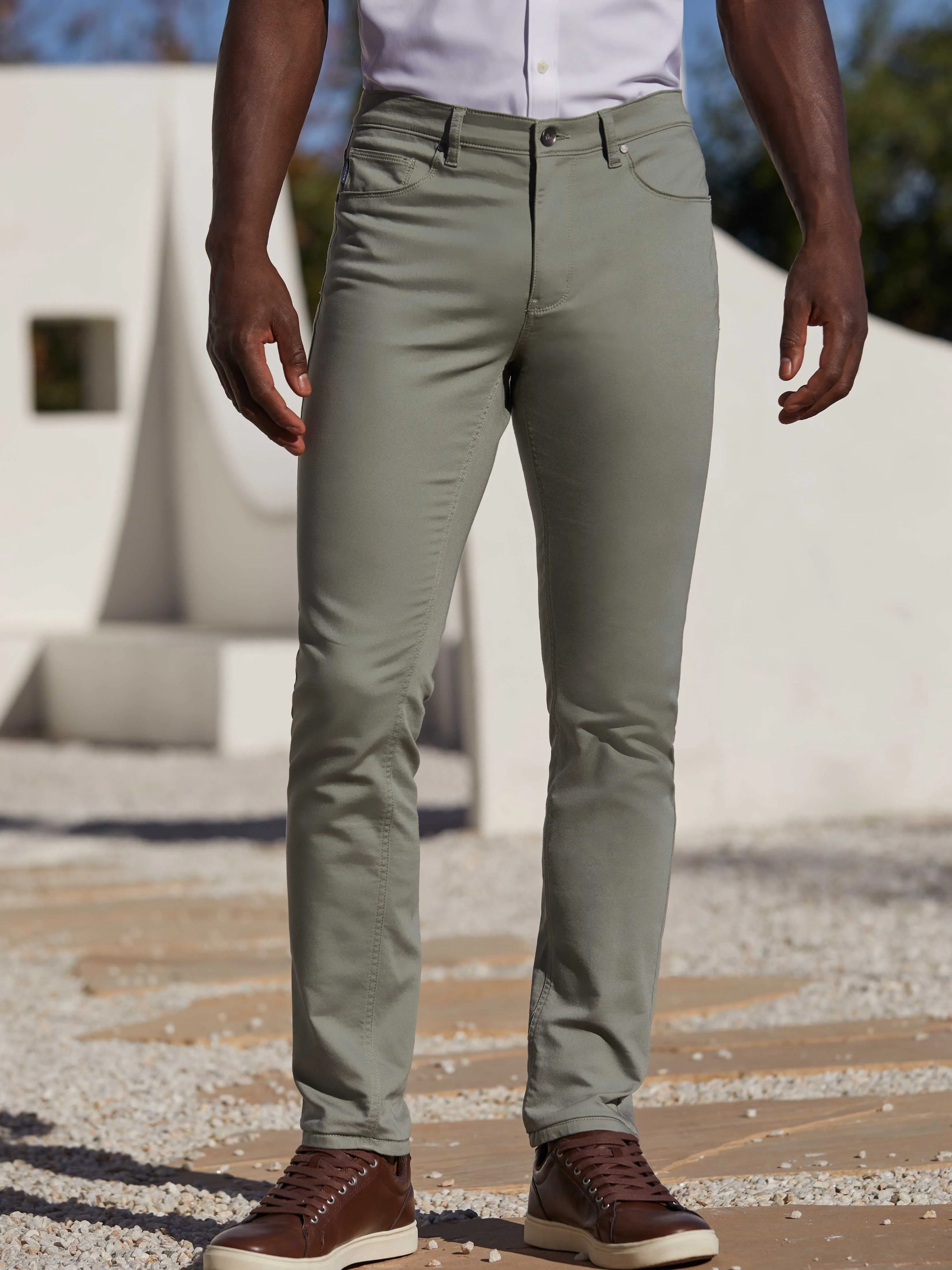 Skinny Fit Anywhere Five Pocket Pant sold by Perry Ellis product image thumbnail 3