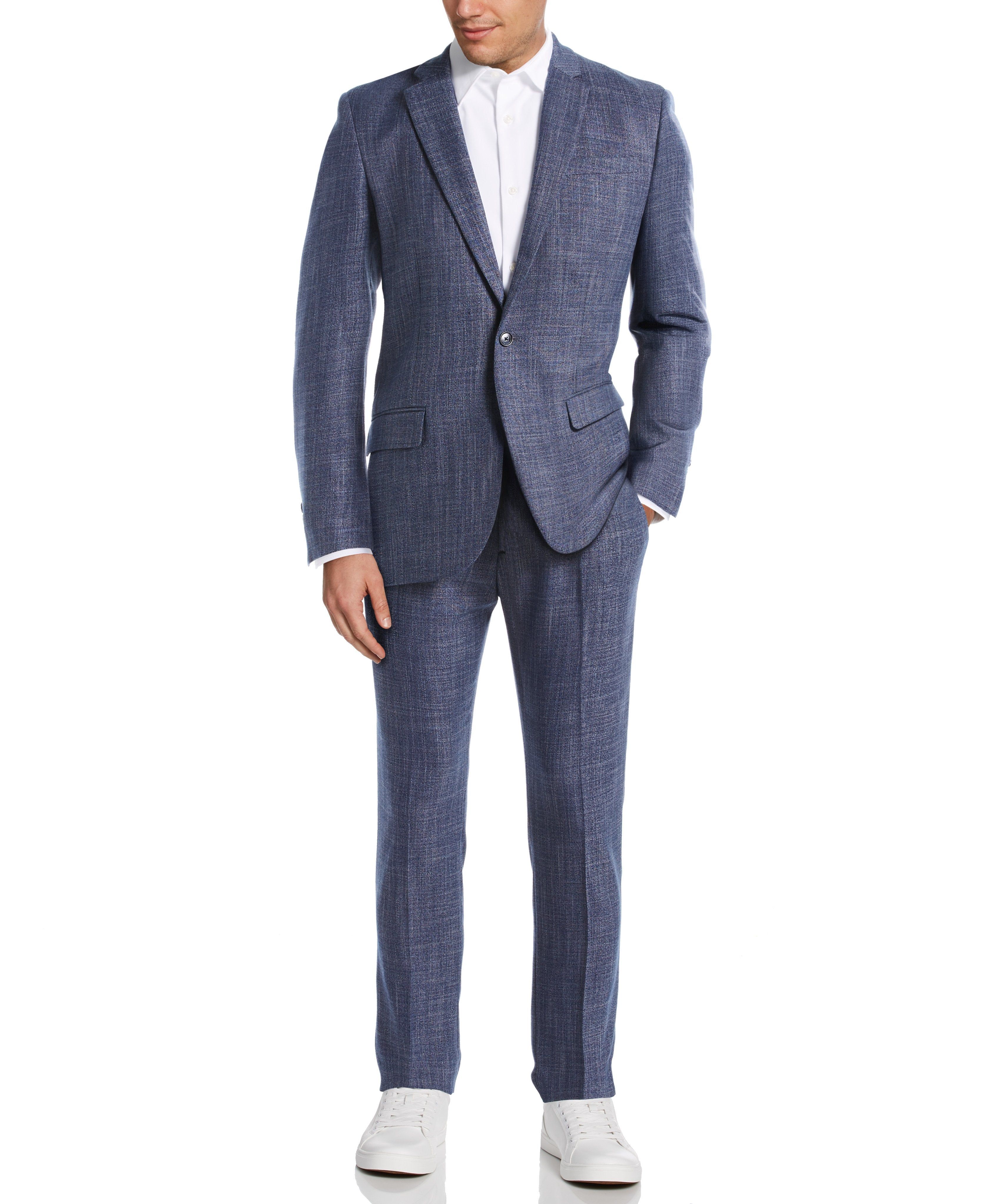 Slim Fit Crosshatch Suit Jacket sold by Perry Ellis product image thumbnail 5