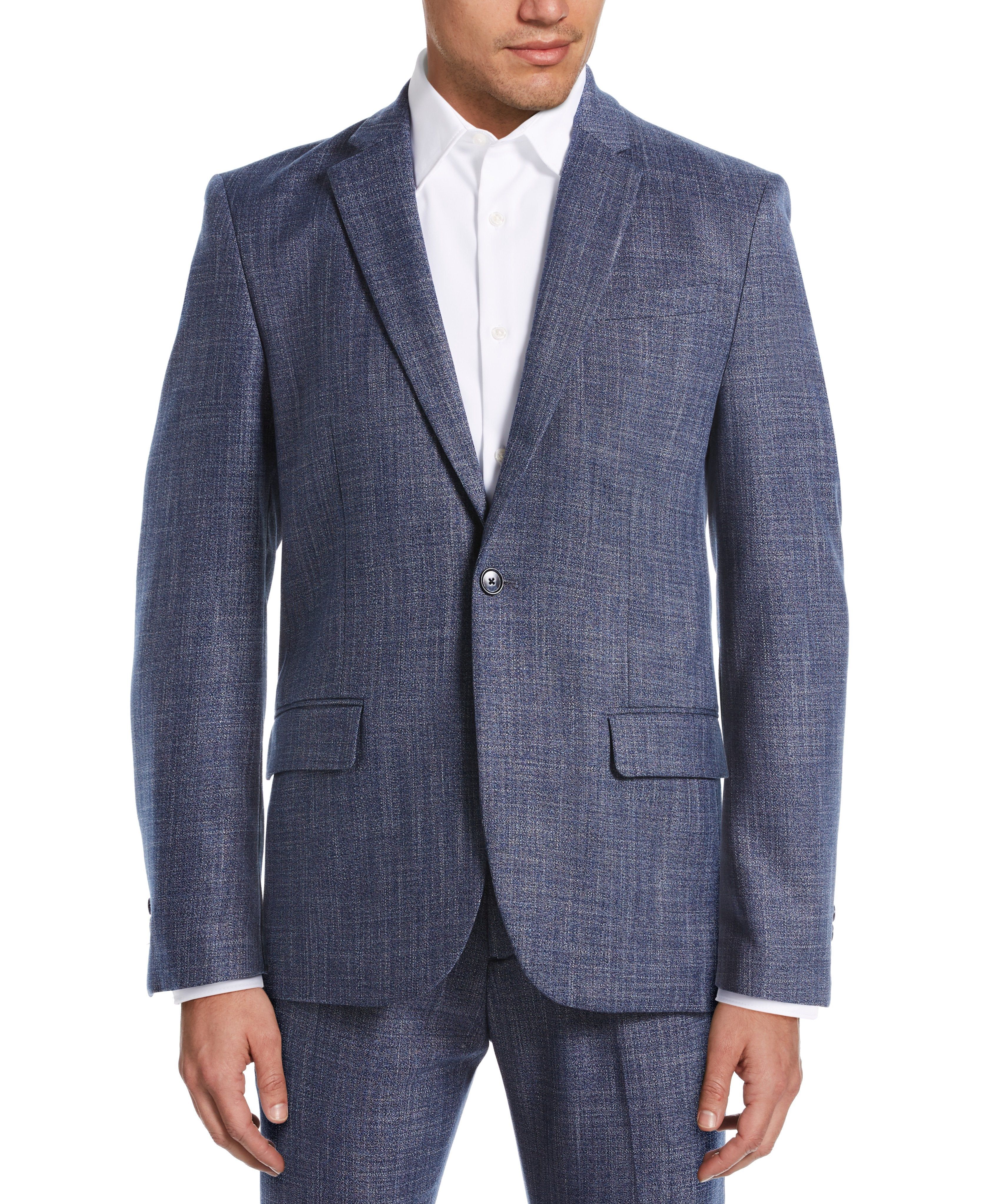 Slim Fit Crosshatch Suit Jacket sold by Perry Ellis