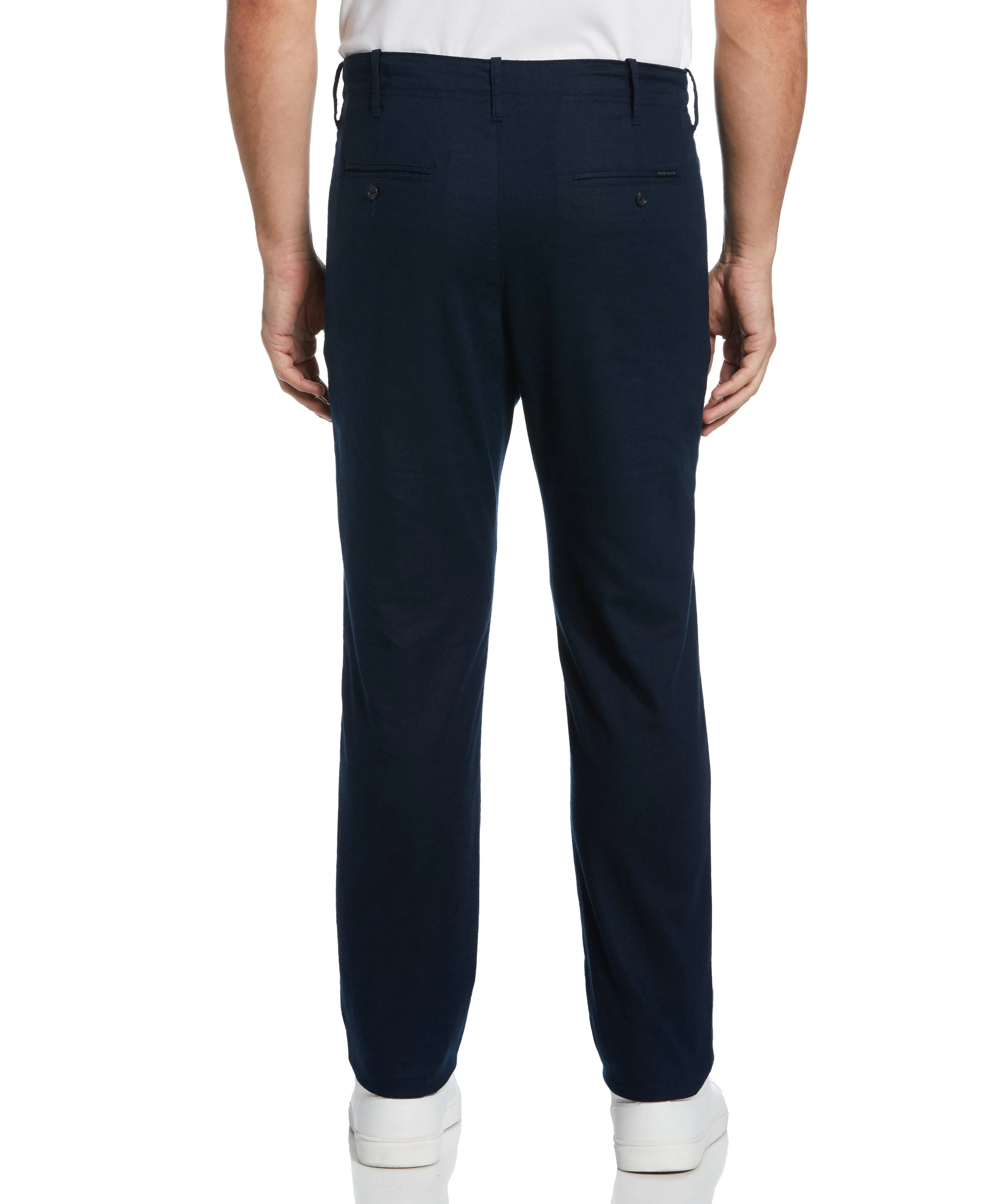 Slim Fit Linen Blend Stretch Pant sold by Perry Ellis product image thumbnail 2