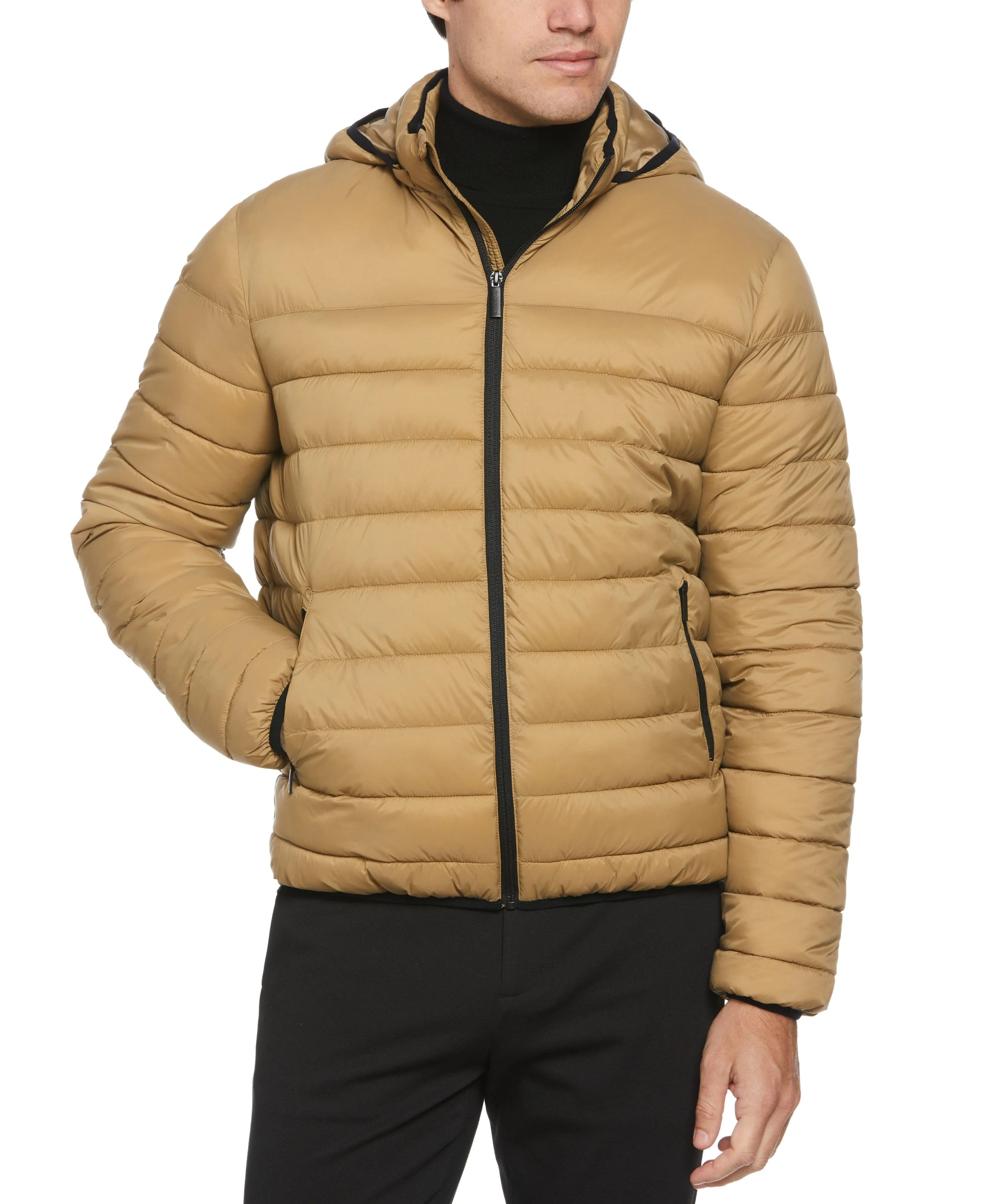 Lightweight Hooded Puffer Jacket sold by Perry Ellis
