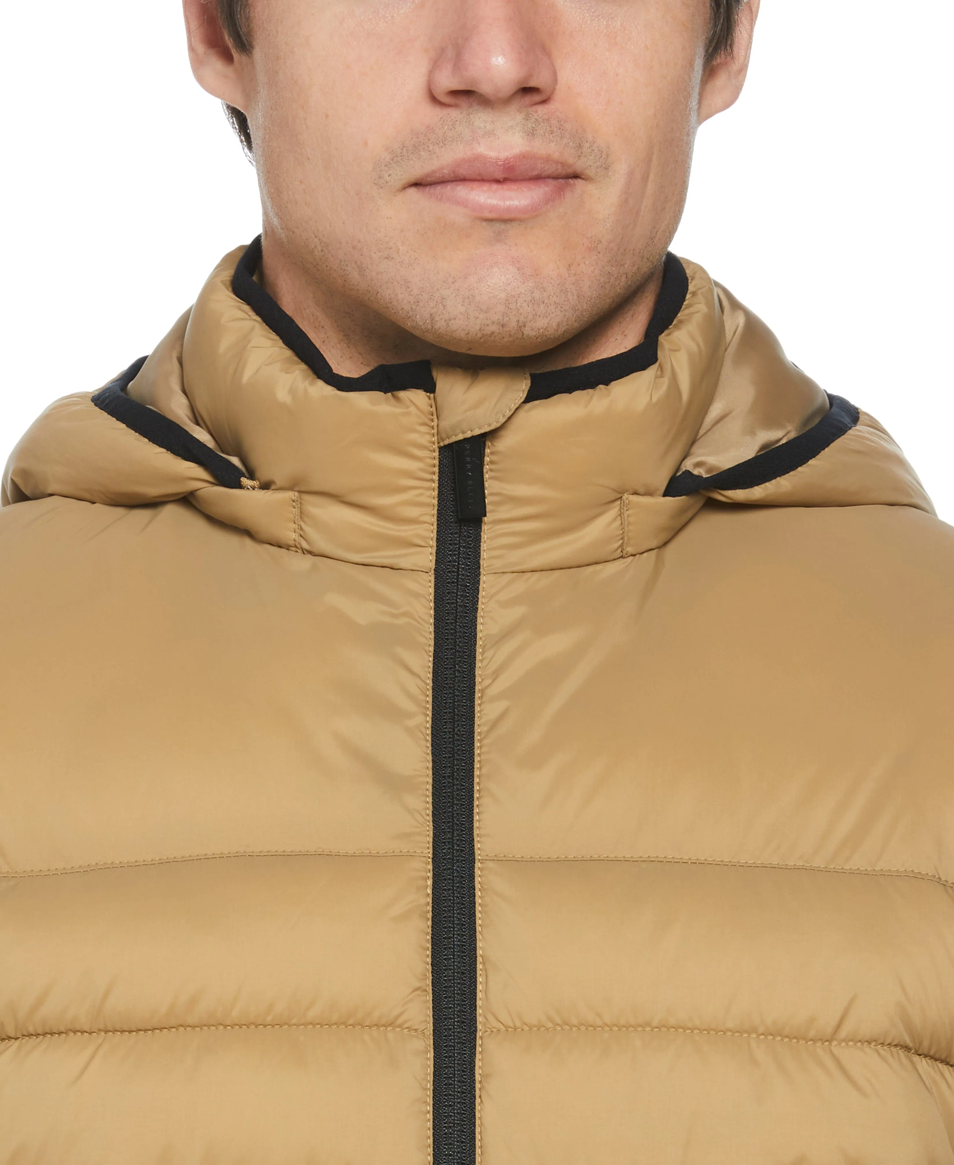 Lightweight Hooded Puffer Jacket sold by Perry Ellis product image thumbnail 3