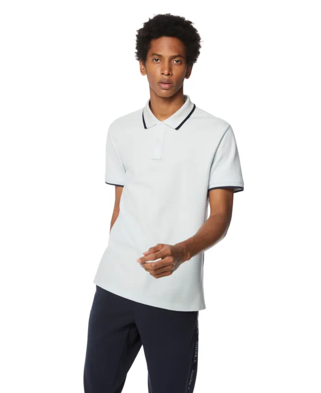 Tipped Collar Solid Polo sold by Perry Ellis