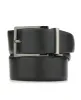 Wavy Black Leather Belt sold by Perry Ellis