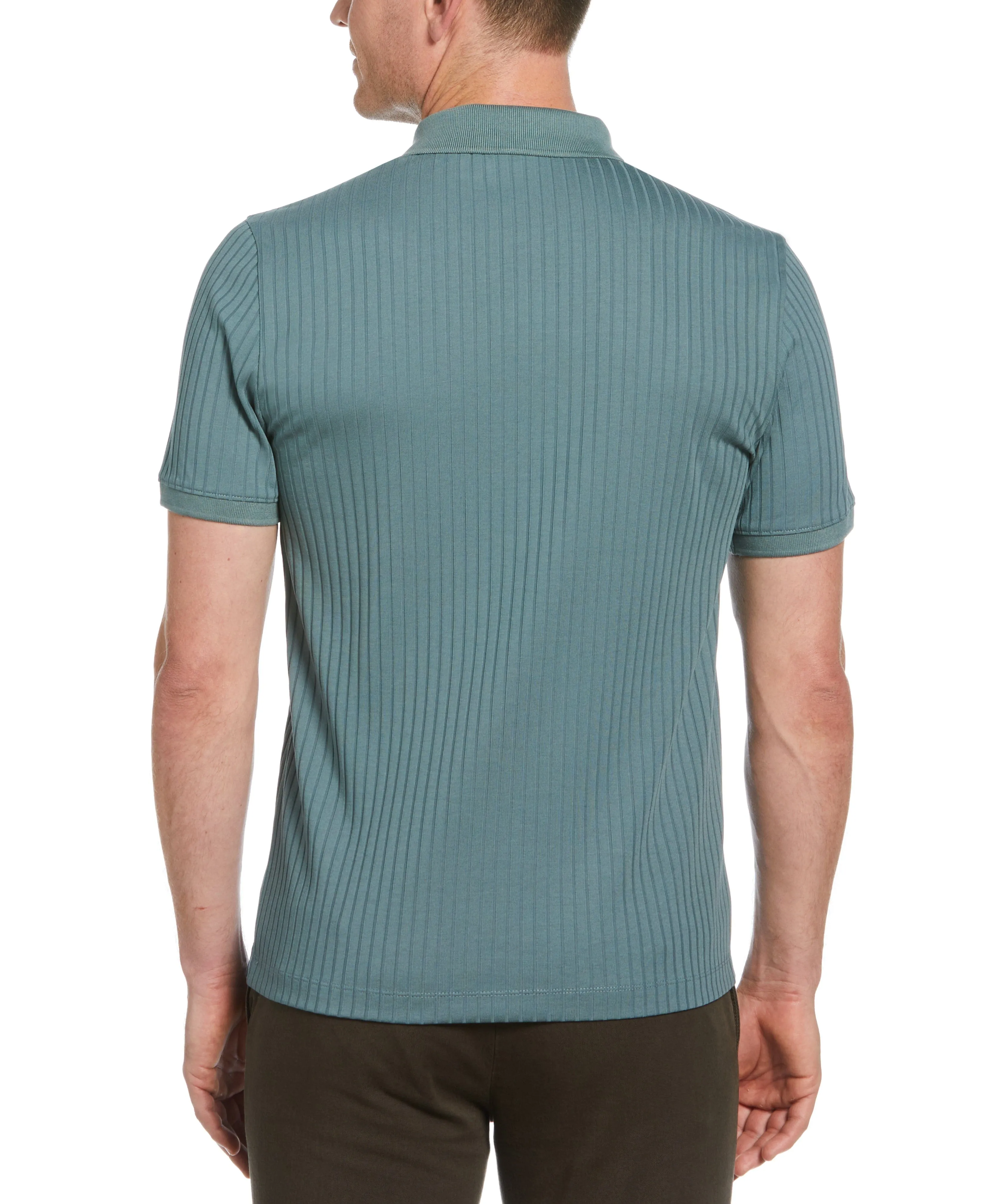 Quarter Zip Ribbed Polo sold by Perry Ellis product image thumbnail 2