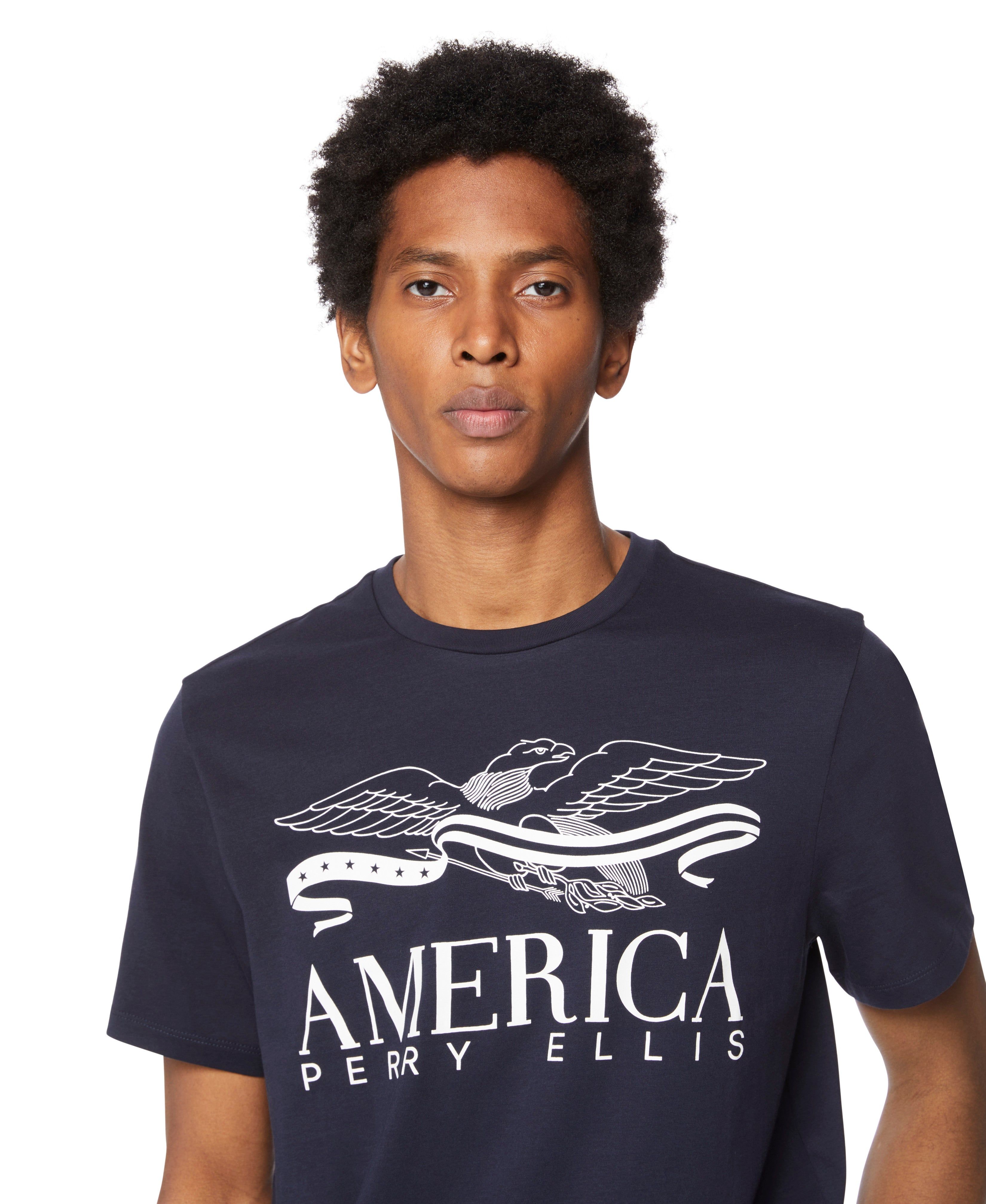 Eagle Print Tee sold by Perry Ellis product image thumbnail 3
