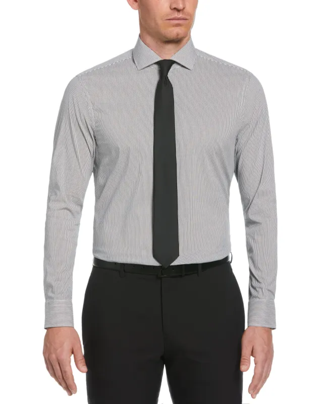 Slim Fit Striped Print Dress Shirt sold by Perry Ellis