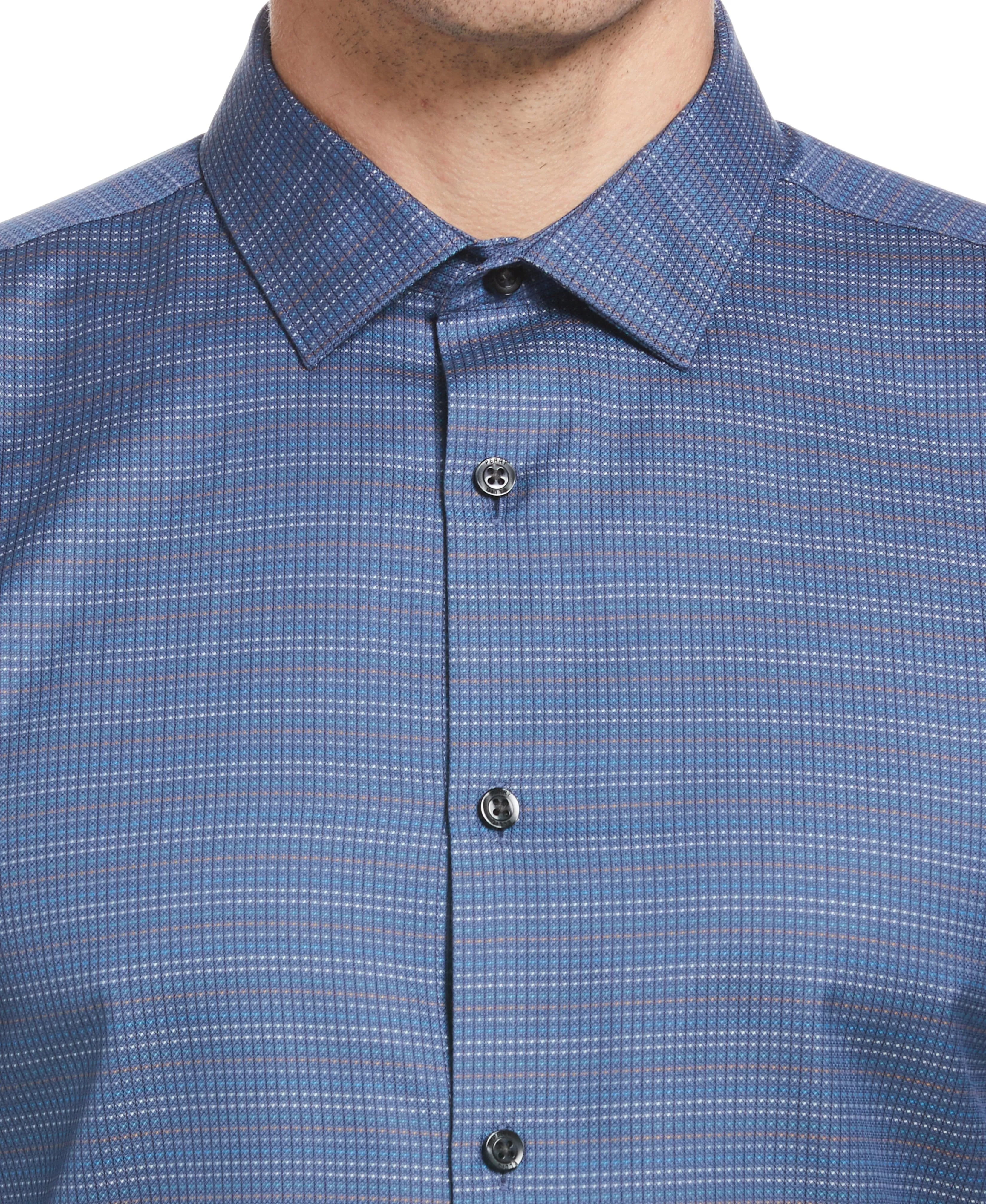 Cotton Dobby Multicolor Dress Shirt sold by Perry Ellis product image thumbnail 3