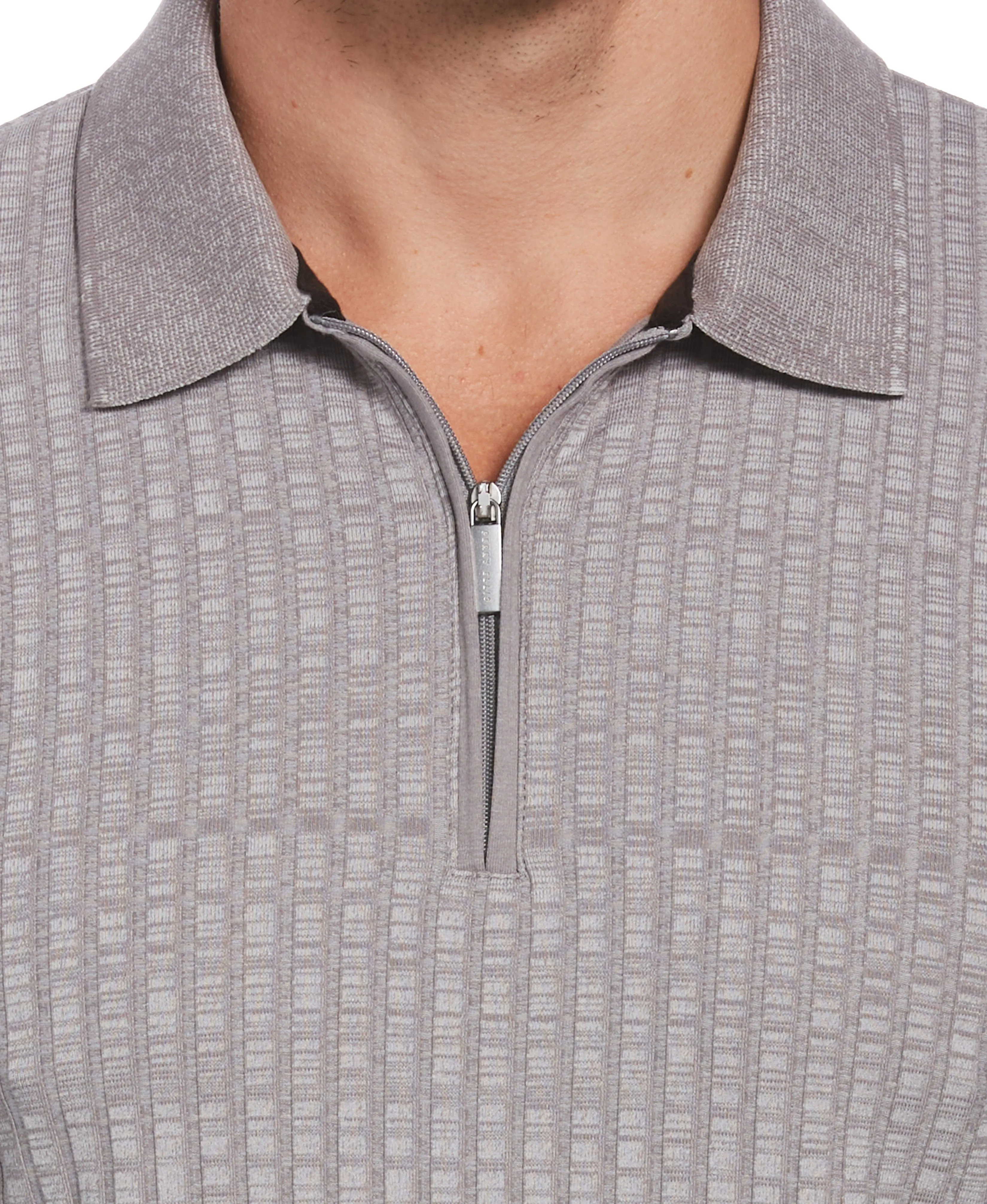 Quarter Zip Ribbed Polo sold by Perry Ellis product image thumbnail 3
