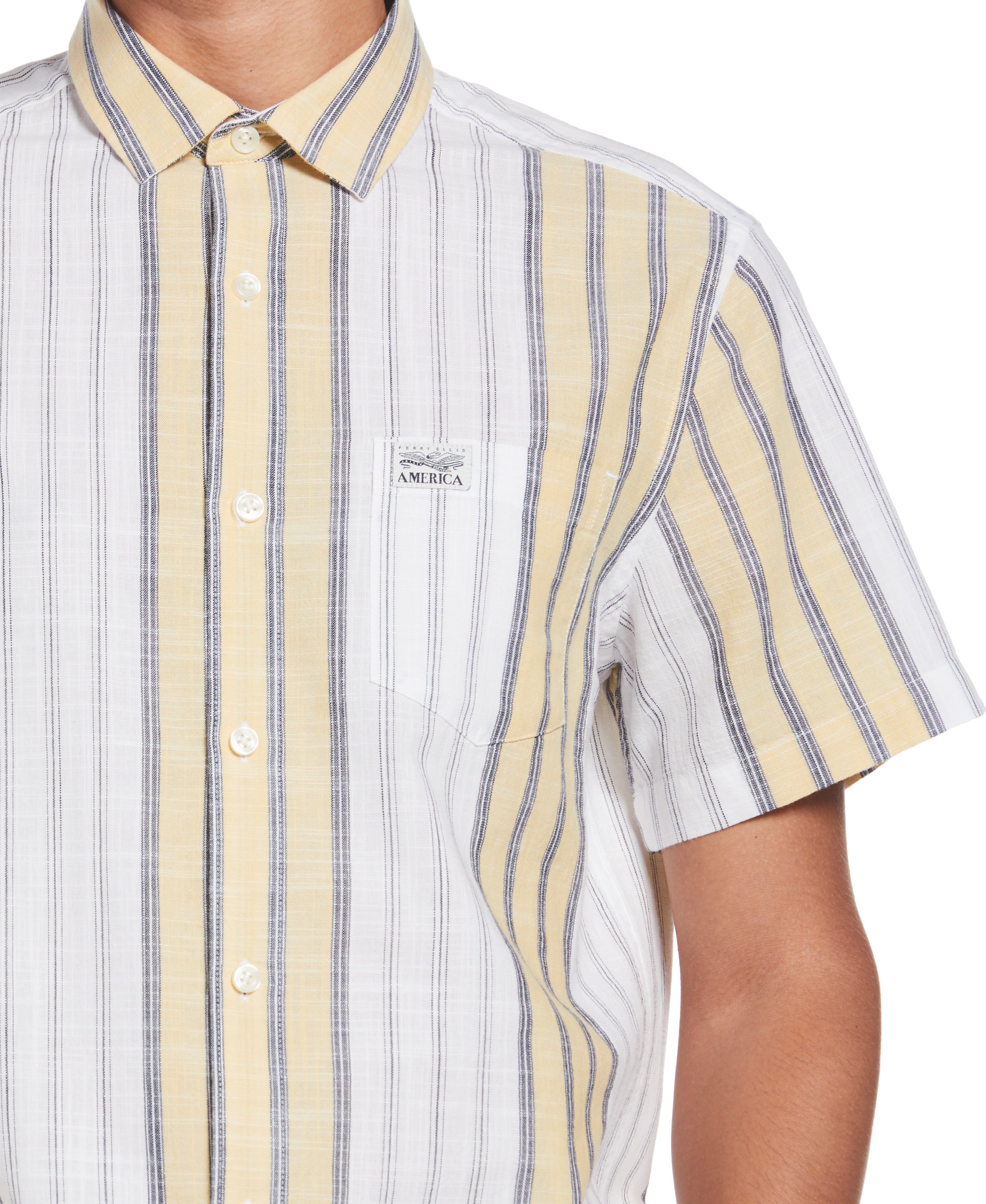 Plaid Striped Shirt sold by Perry Ellis product image thumbnail 4