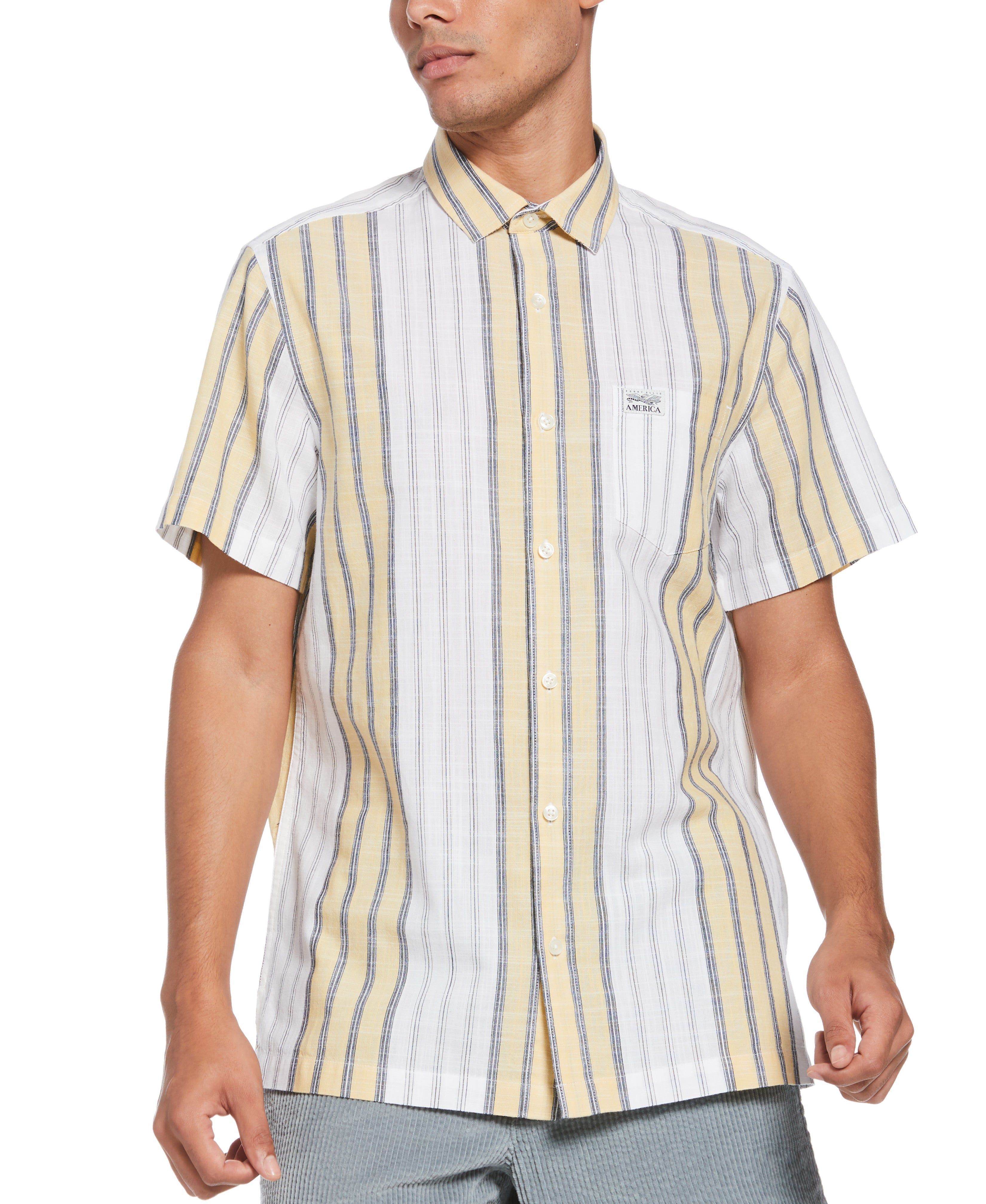 Plaid Striped Shirt sold by Perry Ellis