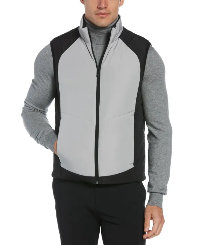 Color Blocked Puffer Vest sold by Perry Ellis