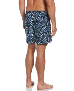 Abstract Triangle Print Swim Short sold by Perry Ellis
