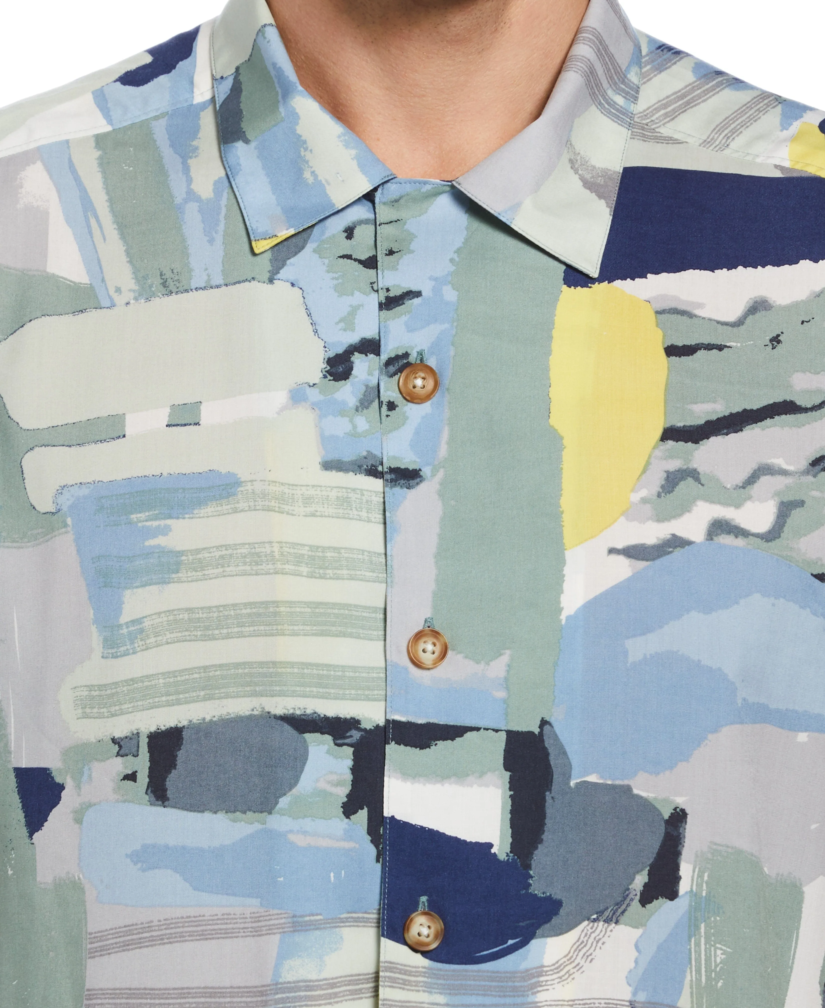 Graphic Print Soft Camp Collar Shirt sold by Perry Ellis product image thumbnail 3