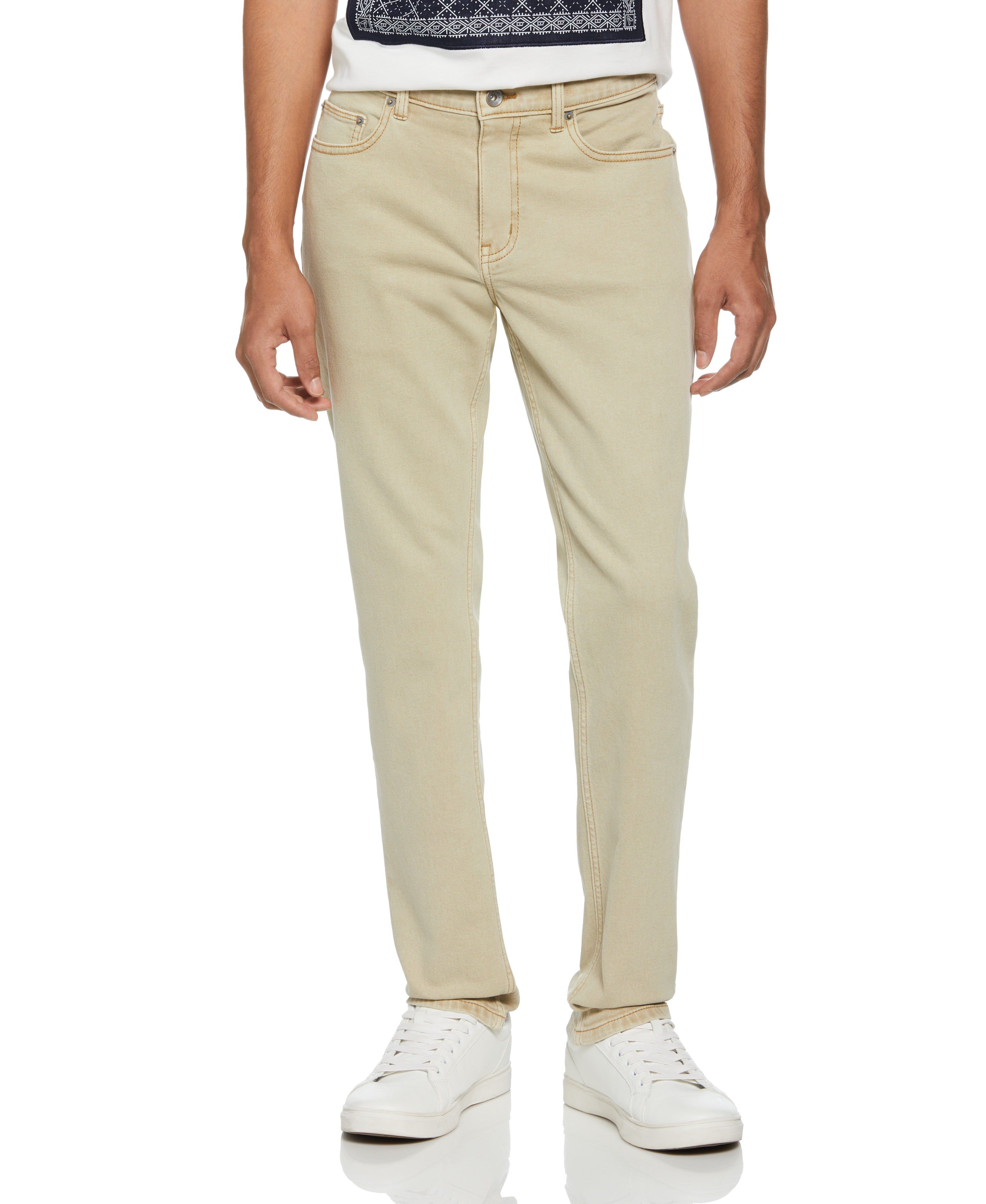 Garment Dye 5 Pocket Pant sold by Perry Ellis