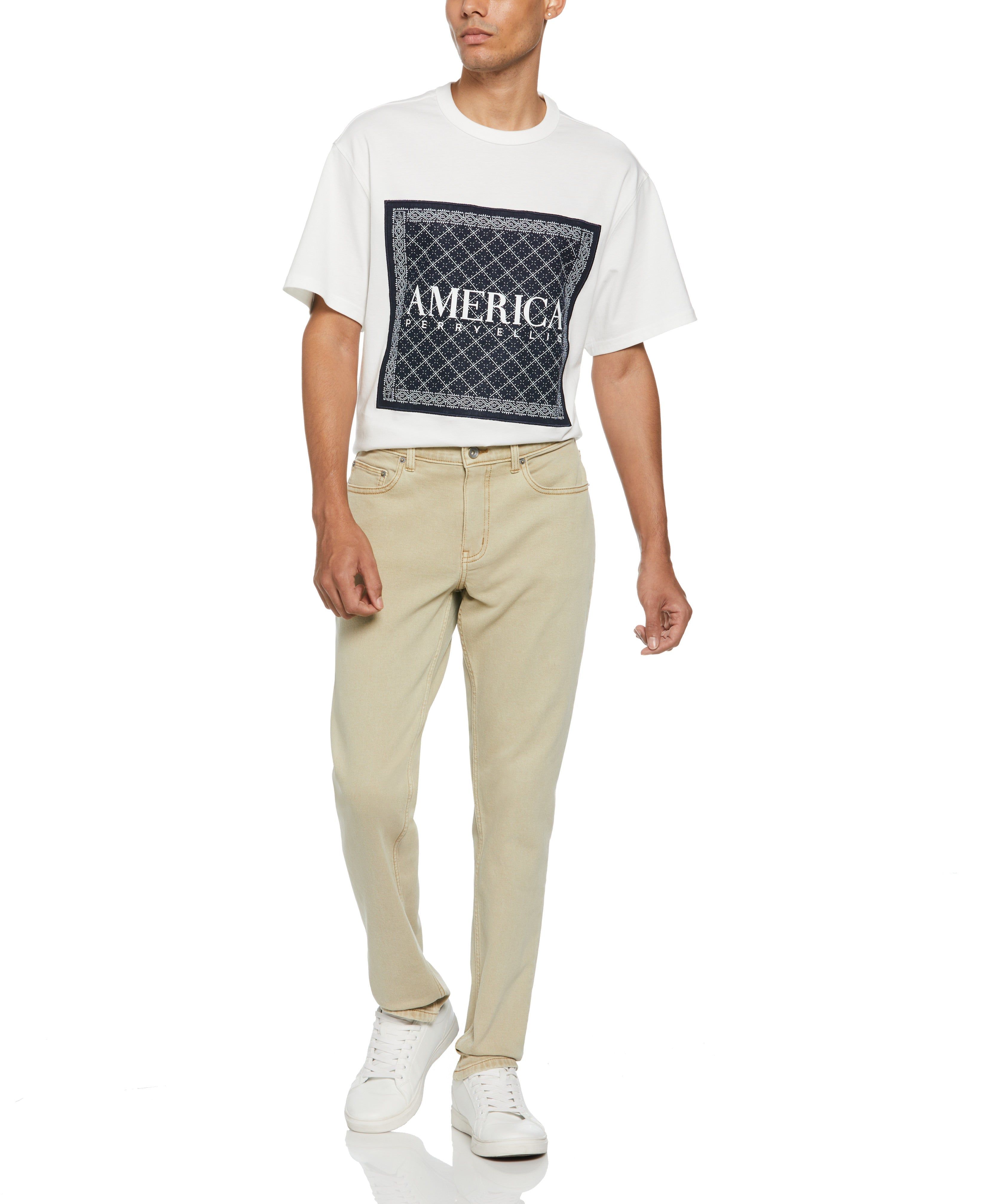 Garment Dye 5 Pocket Pant sold by Perry Ellis product image thumbnail 4