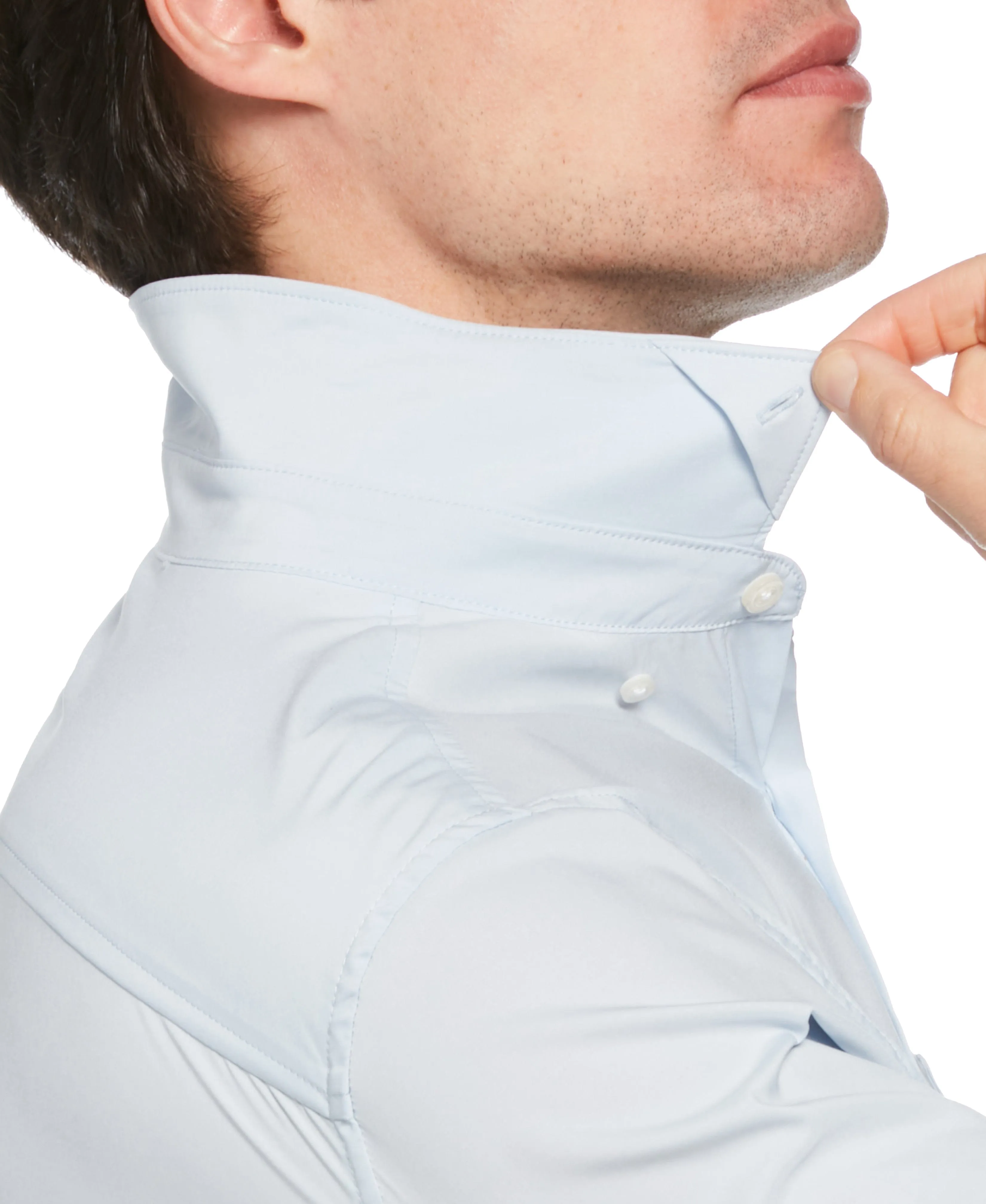 Total Stretch Slim Fit Heather Shirt sold by Perry Ellis product image thumbnail 4