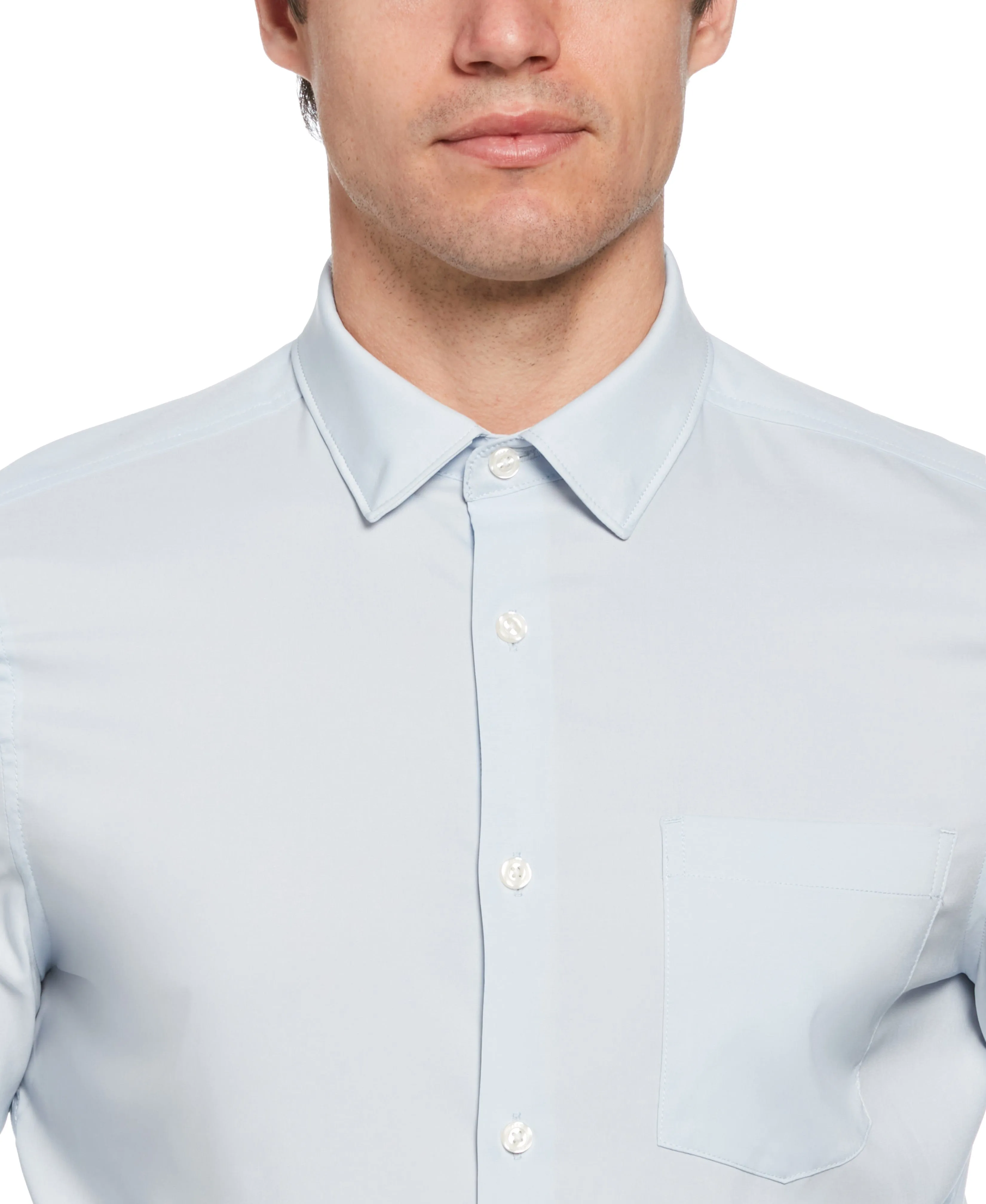 Total Stretch Slim Fit Heather Shirt sold by Perry Ellis product image thumbnail 3
