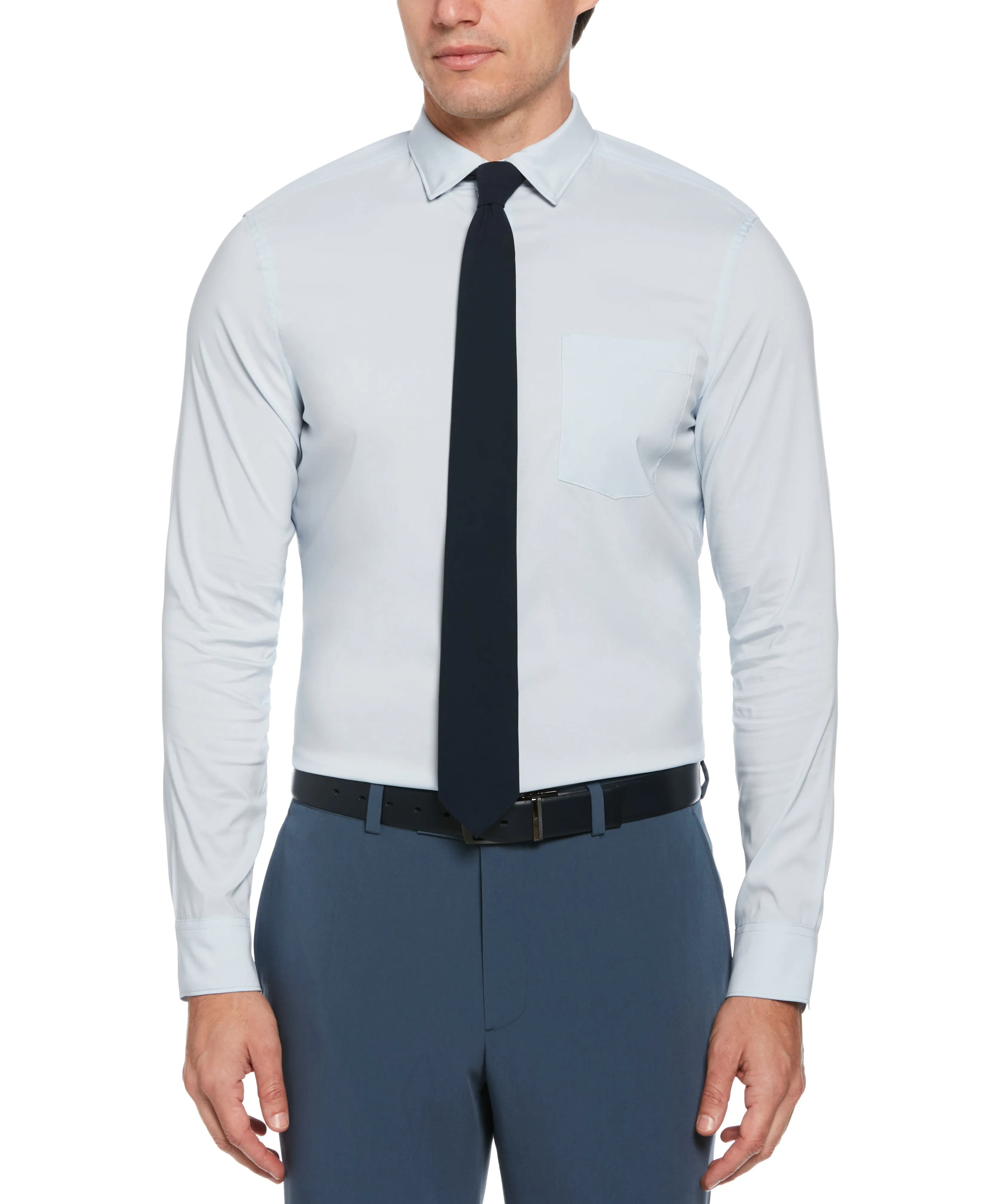 Total Stretch Slim Fit Heather Shirt sold by Perry Ellis