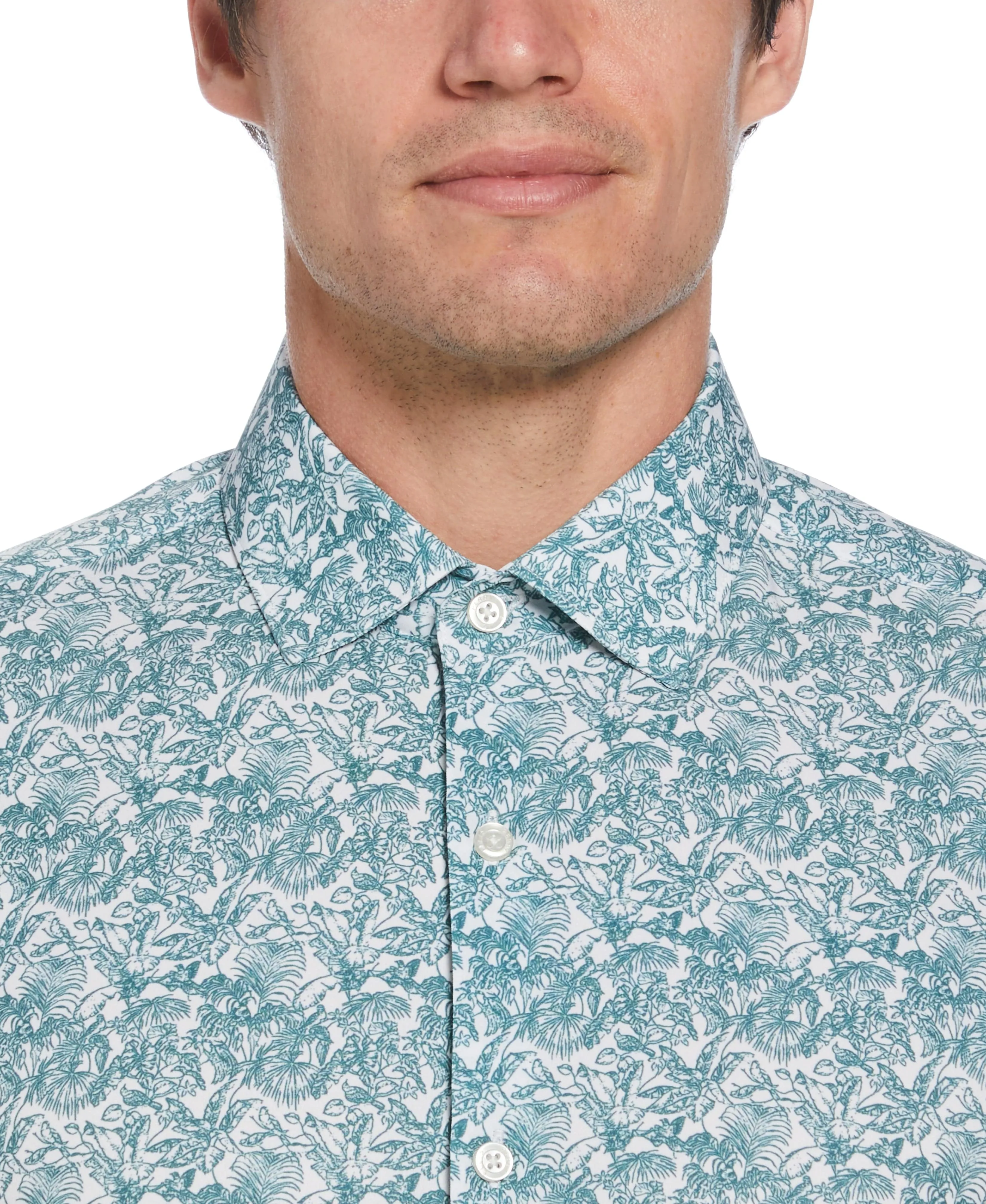 Slim Fit Total Stretch Floral Print Shirt sold by Perry Ellis product image thumbnail 3