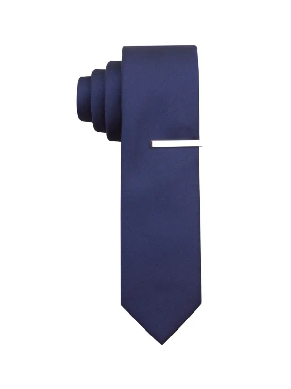 Slim Sable Solid Tie sold by Perry Ellis