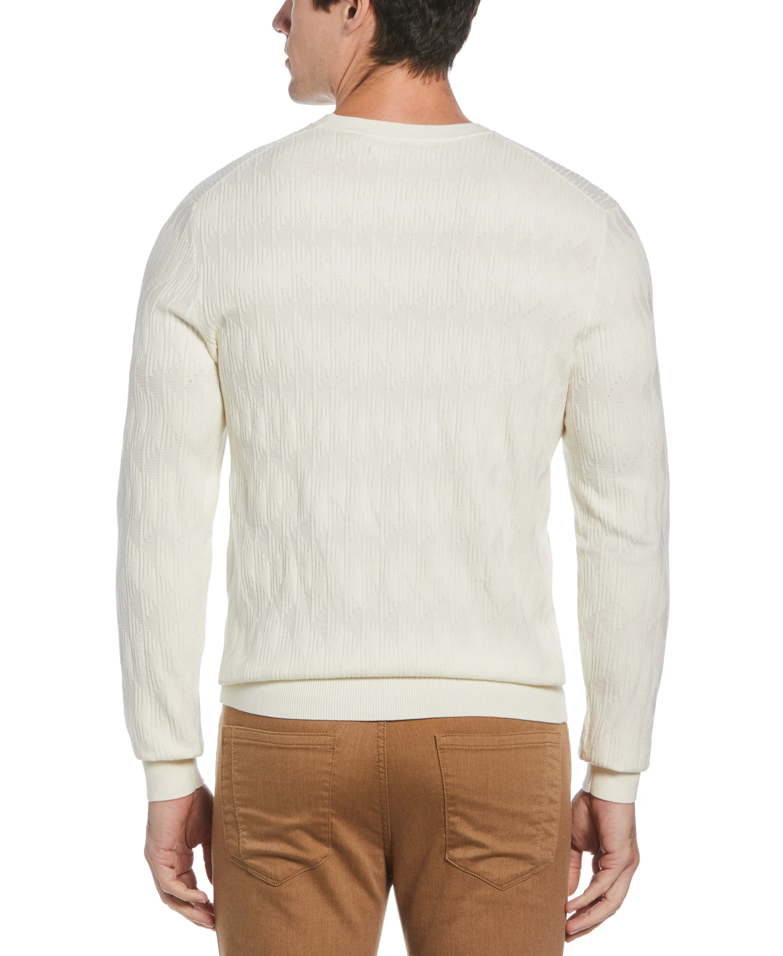 Tech Knit Stitch Crew Neck Sweater sold by Perry Ellis product image thumbnail 2
