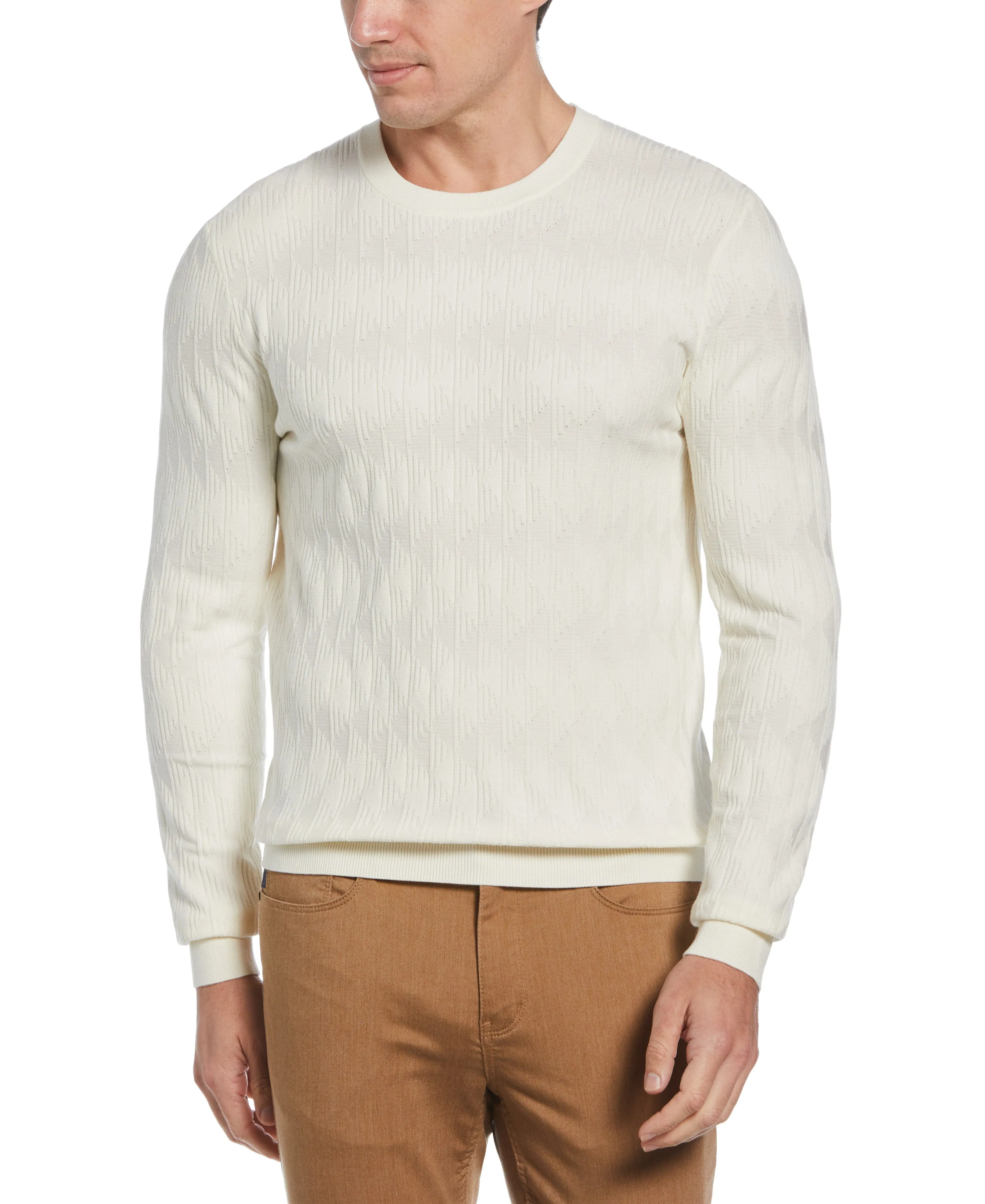 Tech Knit Stitch Crew Neck Sweater sold by Perry Ellis