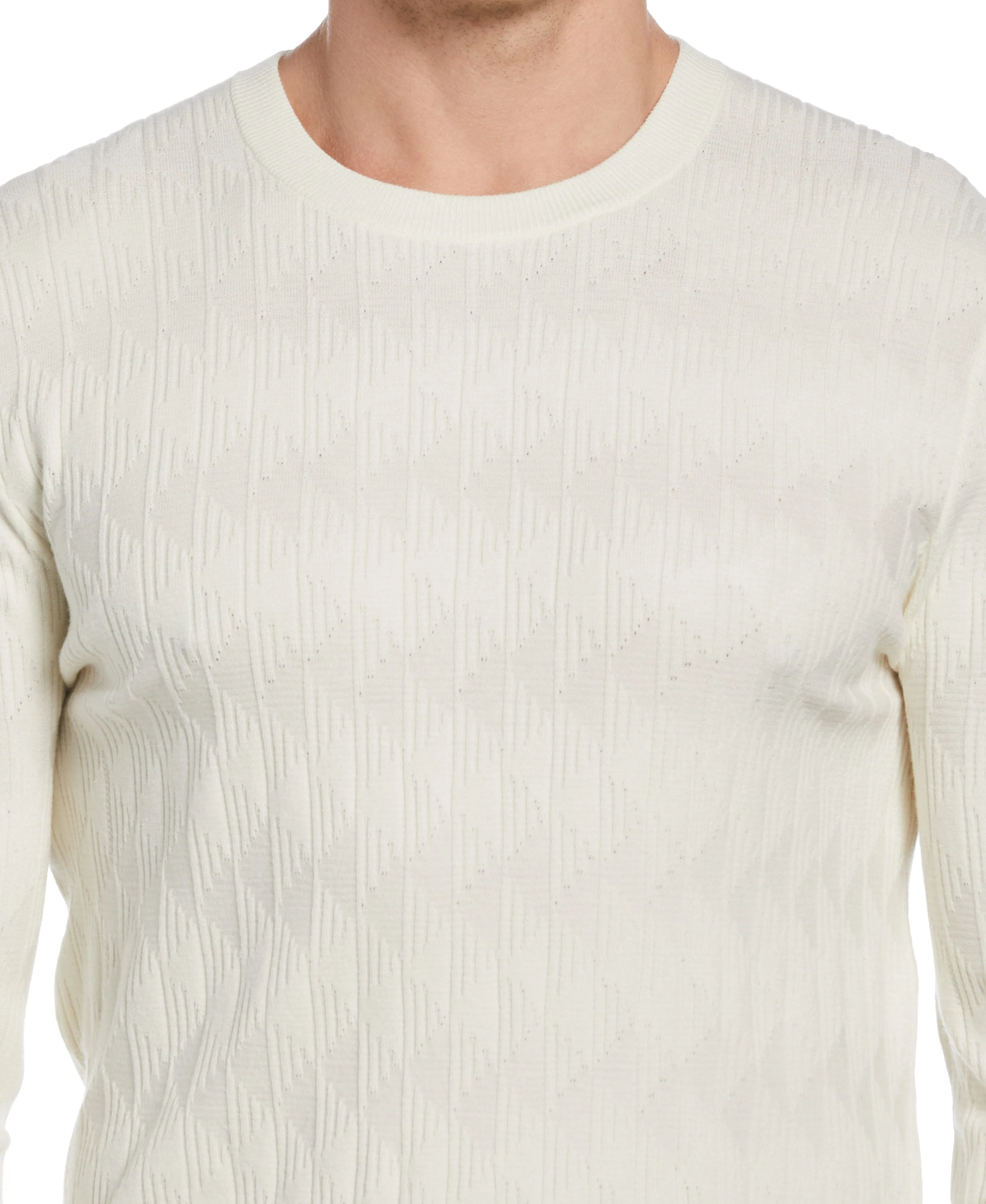 Tech Knit Stitch Crew Neck Sweater sold by Perry Ellis product image thumbnail 3