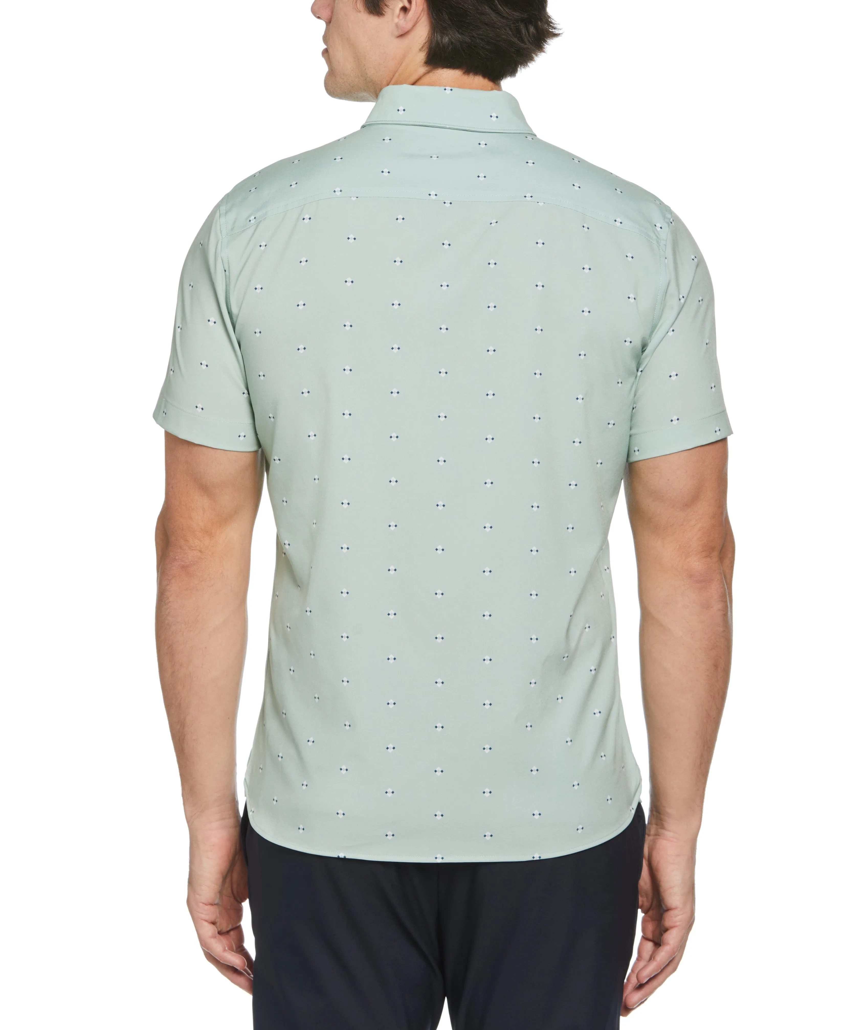 Slim Fit Total Stretch Geo Dot Print Shirt sold by Perry Ellis product image thumbnail 2