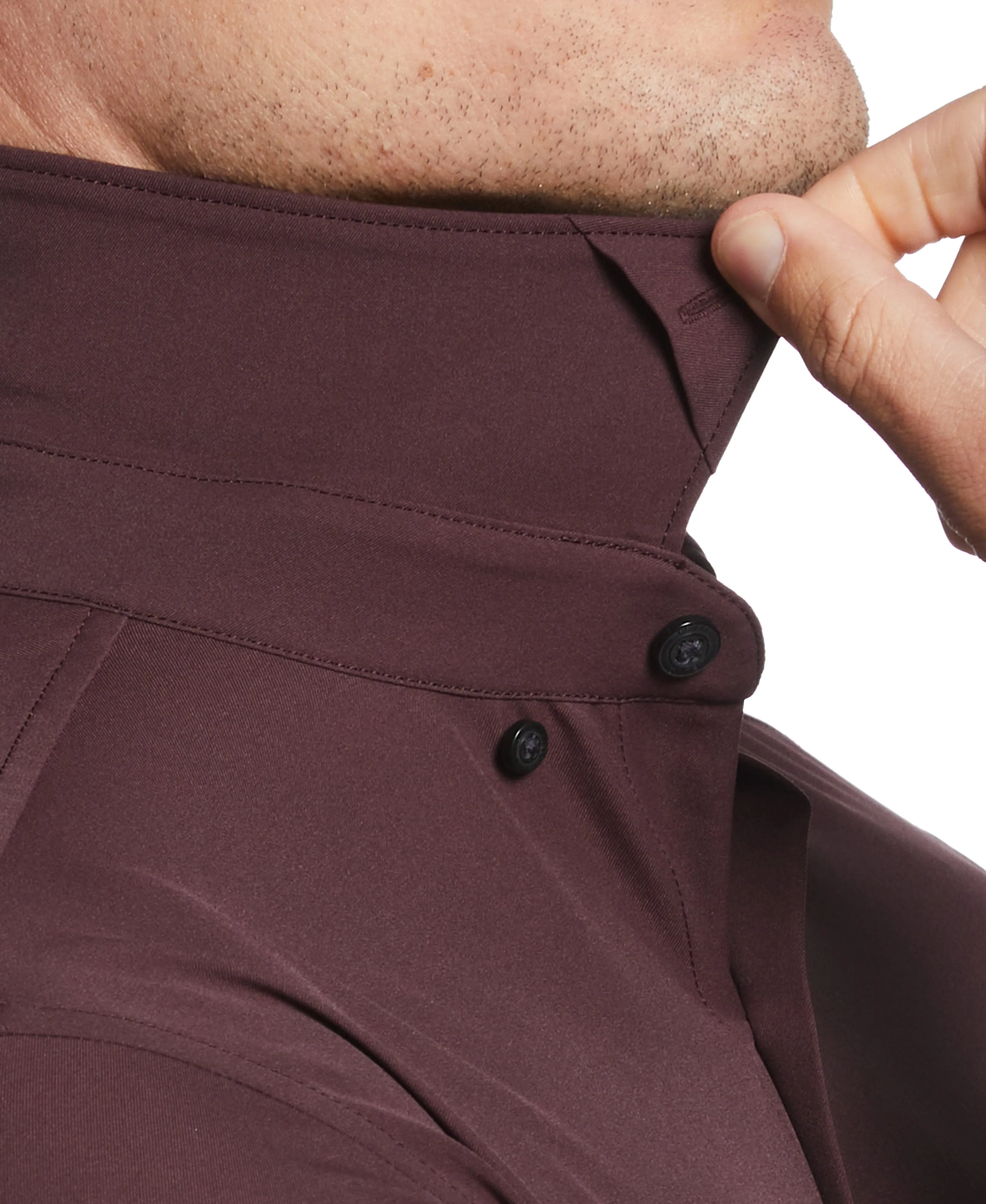 Untucked Total Stretch Slim Fit Solid Shirt - Brown sold by Perry Ellis product image thumbnail 3