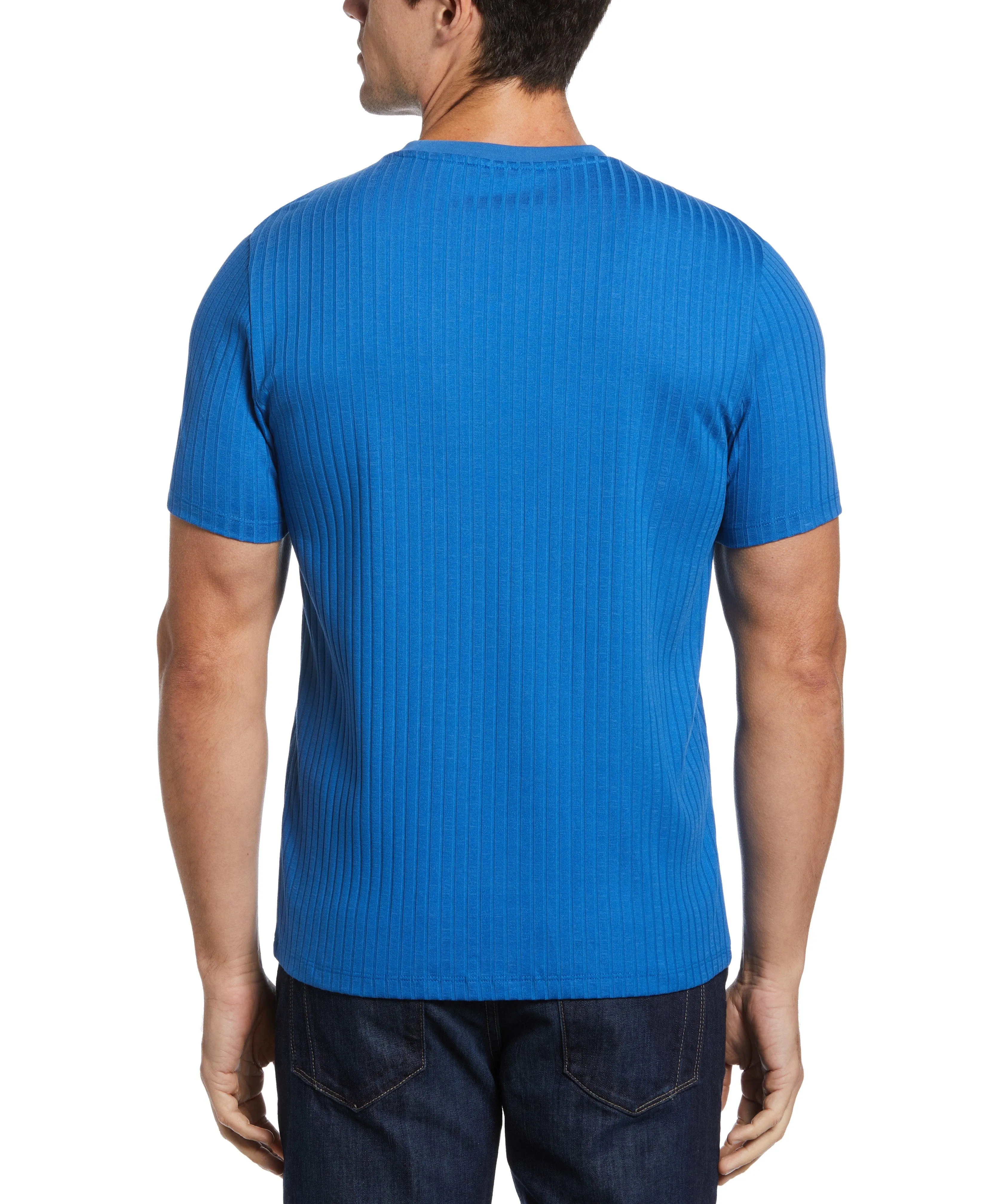 Rib Knit Crew Neck Tee sold by Perry Ellis product image thumbnail 2
