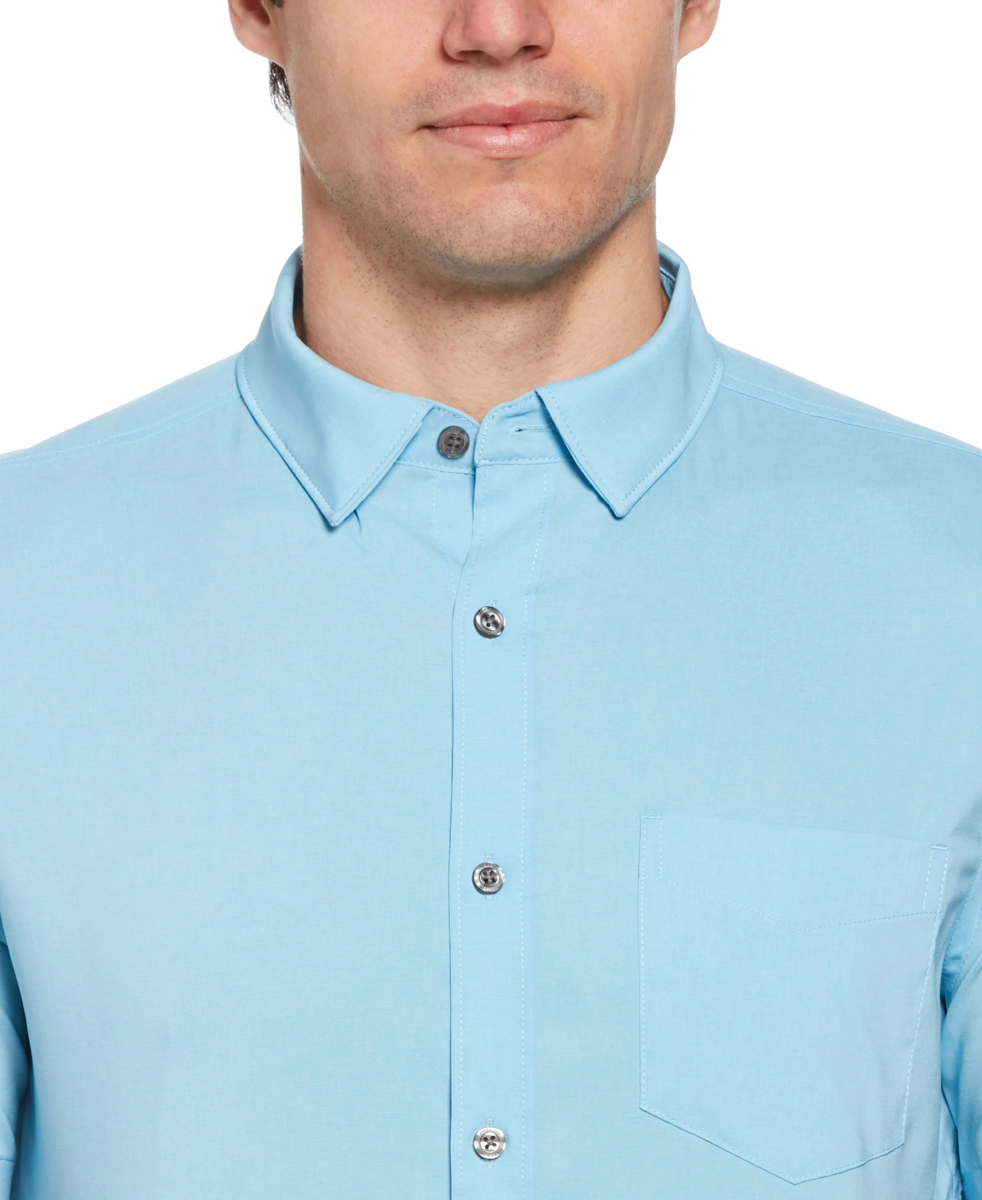 Slim Fit Total Stretch Heather Shirt sold by Perry Ellis product image thumbnail 3