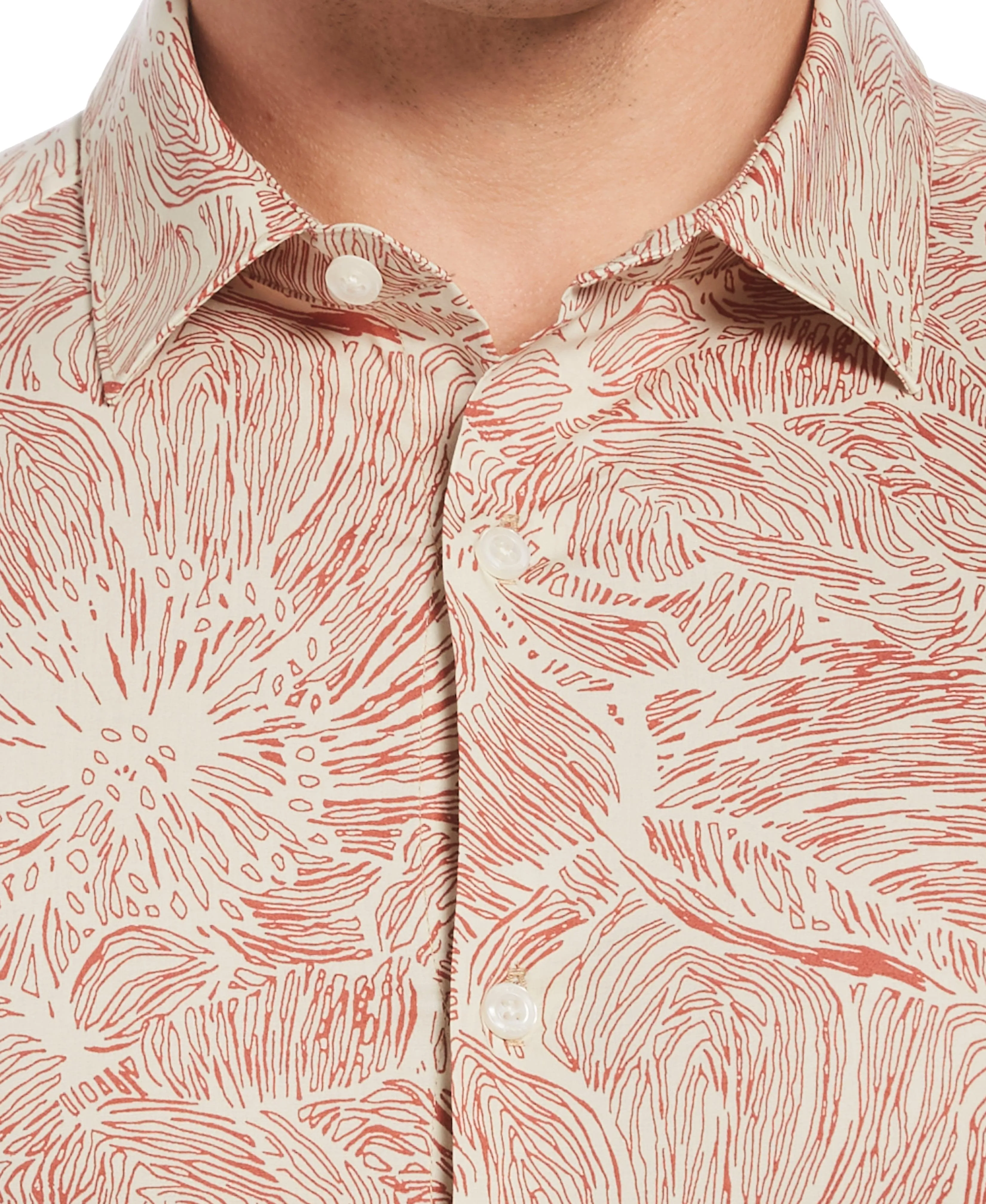 Big & Tall Sketch Print Stretch Shirt sold by Perry Ellis product image thumbnail 3