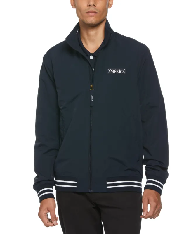 Mock Neck Sailing Jacket sold by Perry Ellis
