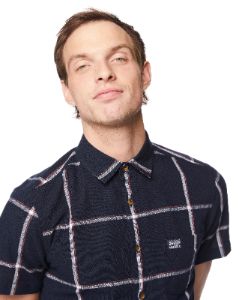 Slub Plaid Shirt sold by Perry Ellis