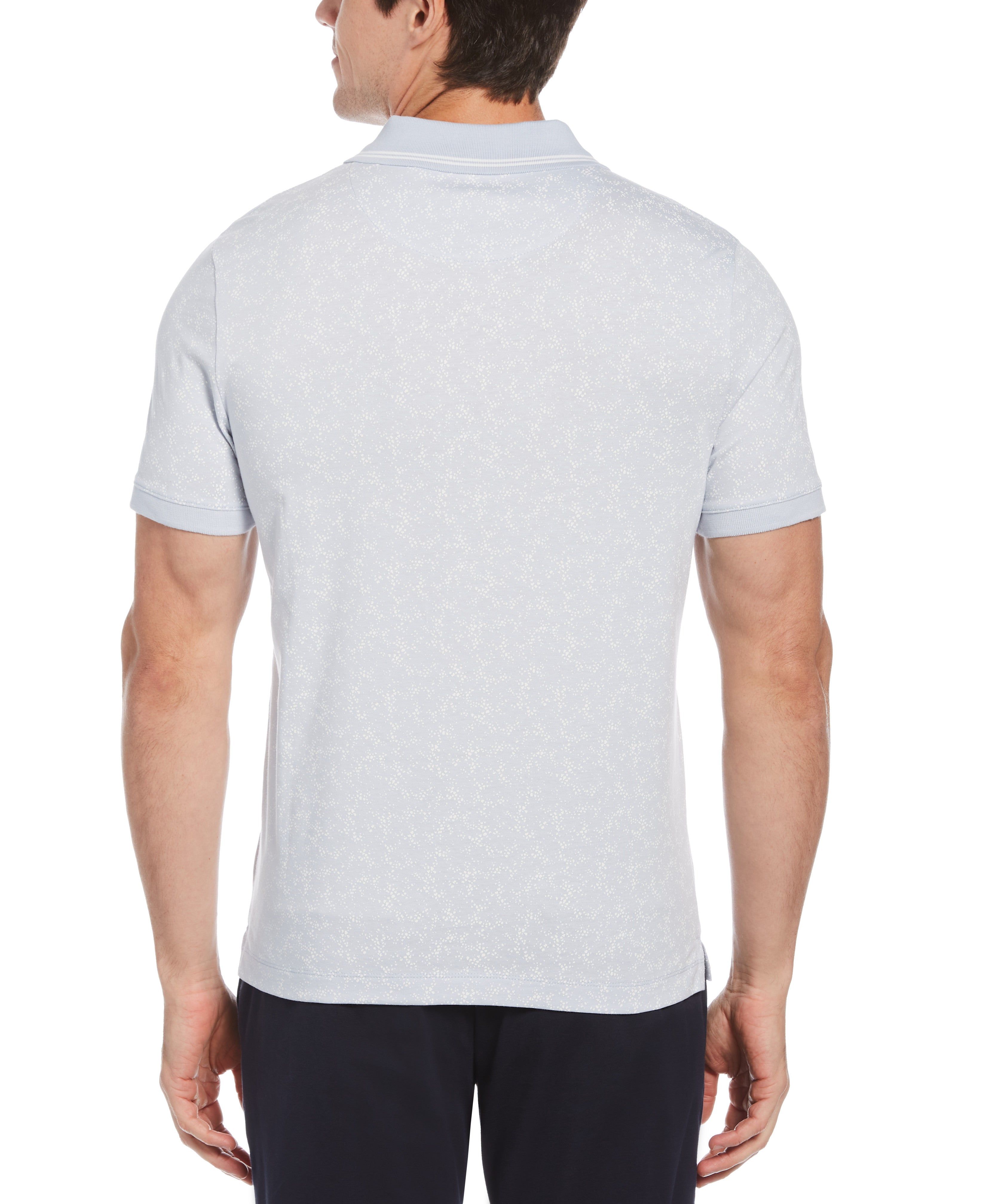 Big & Tall Pima Cotton Blend Ditsy Floral Print Polo sold by Perry Ellis product image thumbnail 2