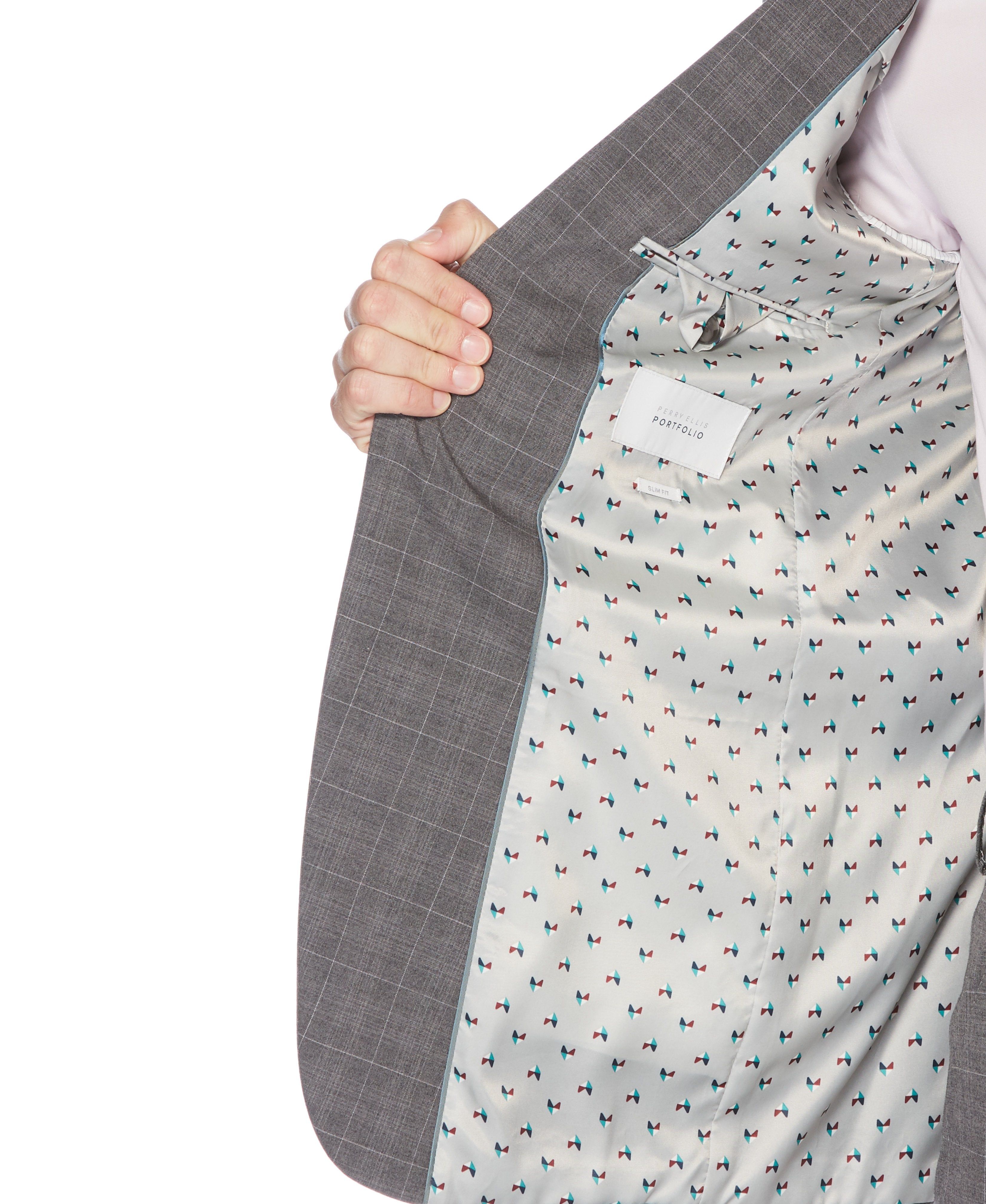 2 Piece Medium Gray Suit sold by Perry Ellis product image thumbnail 4