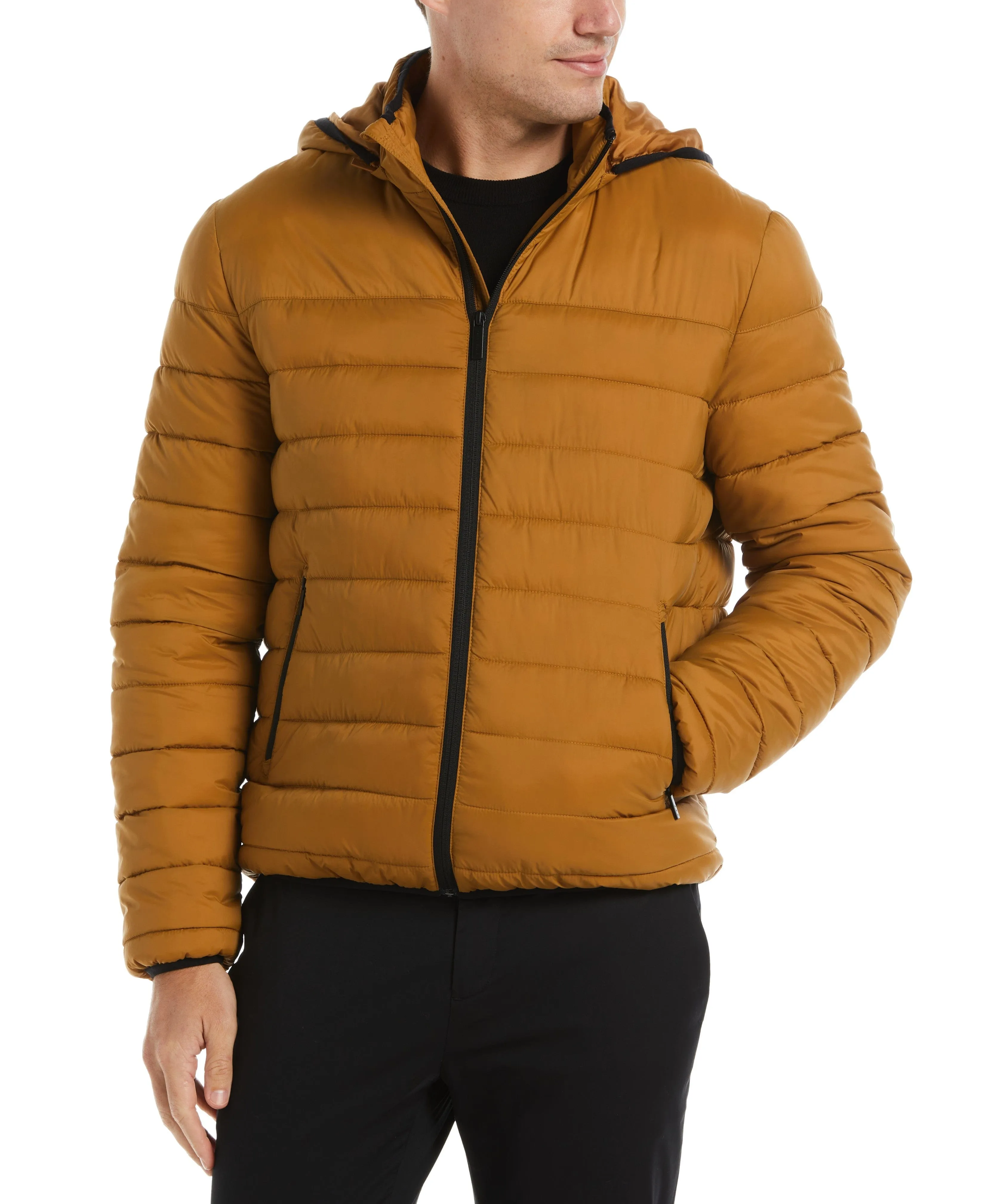 Lightweight Hooded Puffer Jacket sold by Perry Ellis