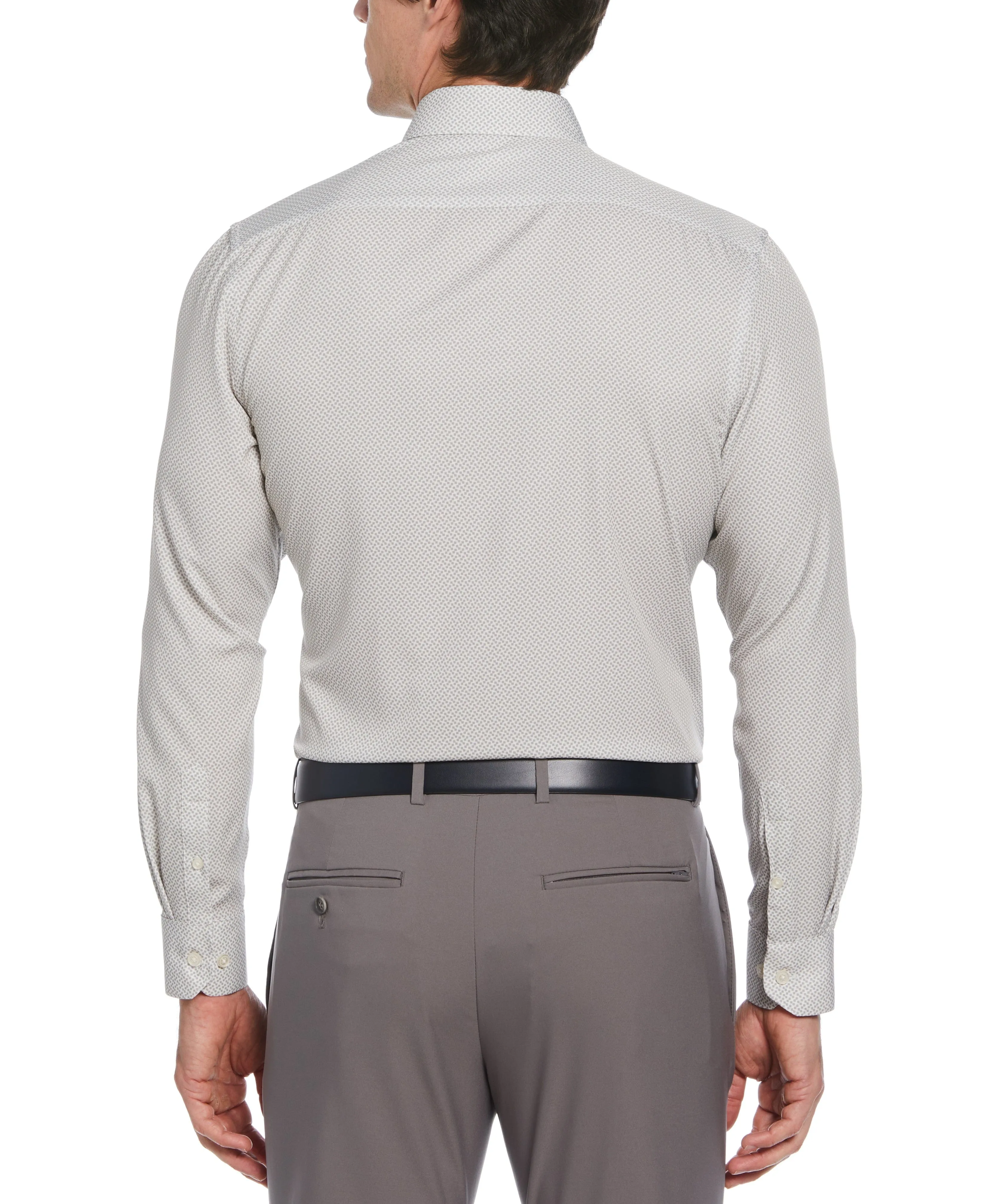 Slim Fit Total Stretch Square Microprint Dress Shirt sold by Perry Ellis product image thumbnail 2