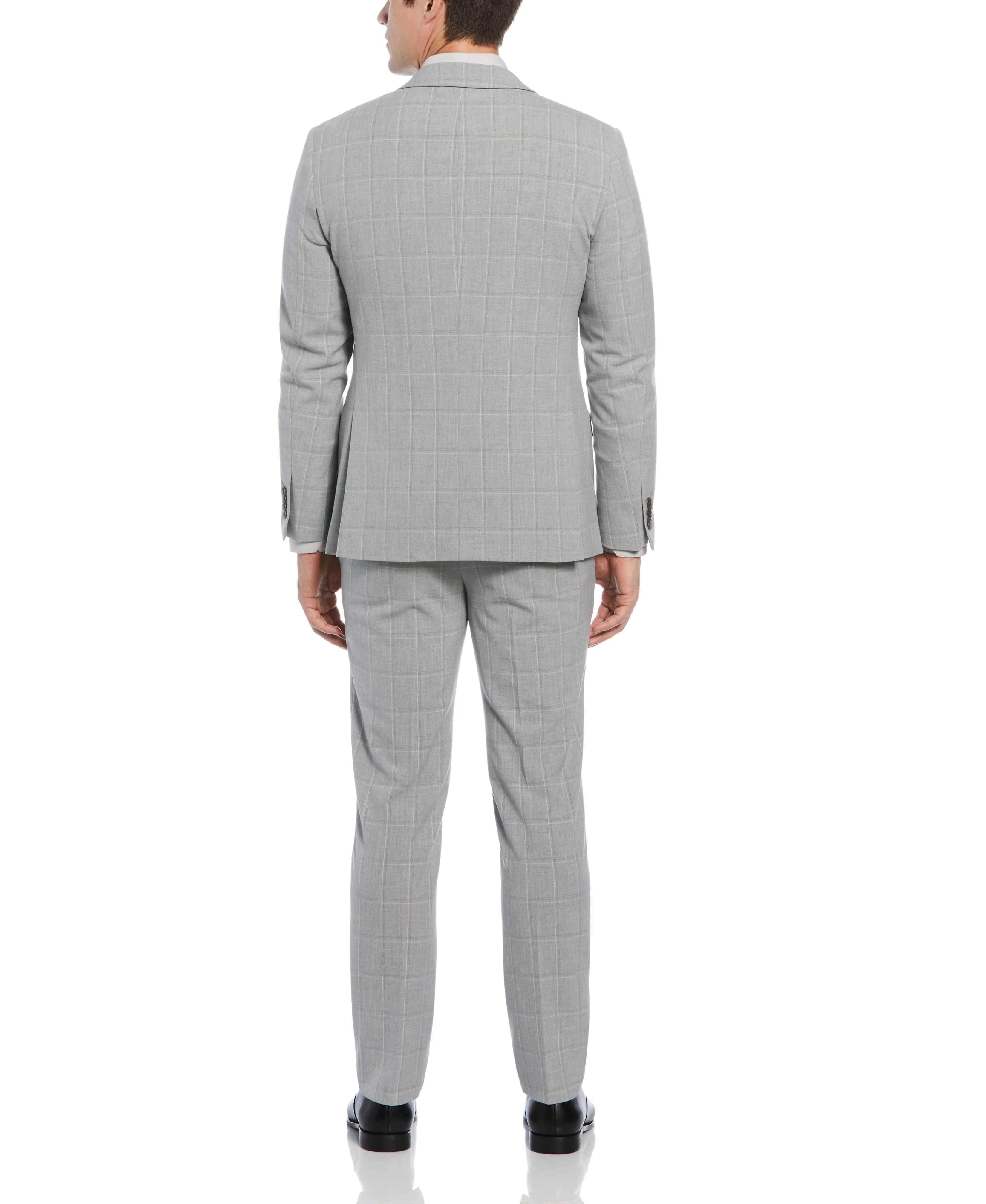 Slim Fit Charcoal Windowpane Suit sold by Perry Ellis product image thumbnail 2